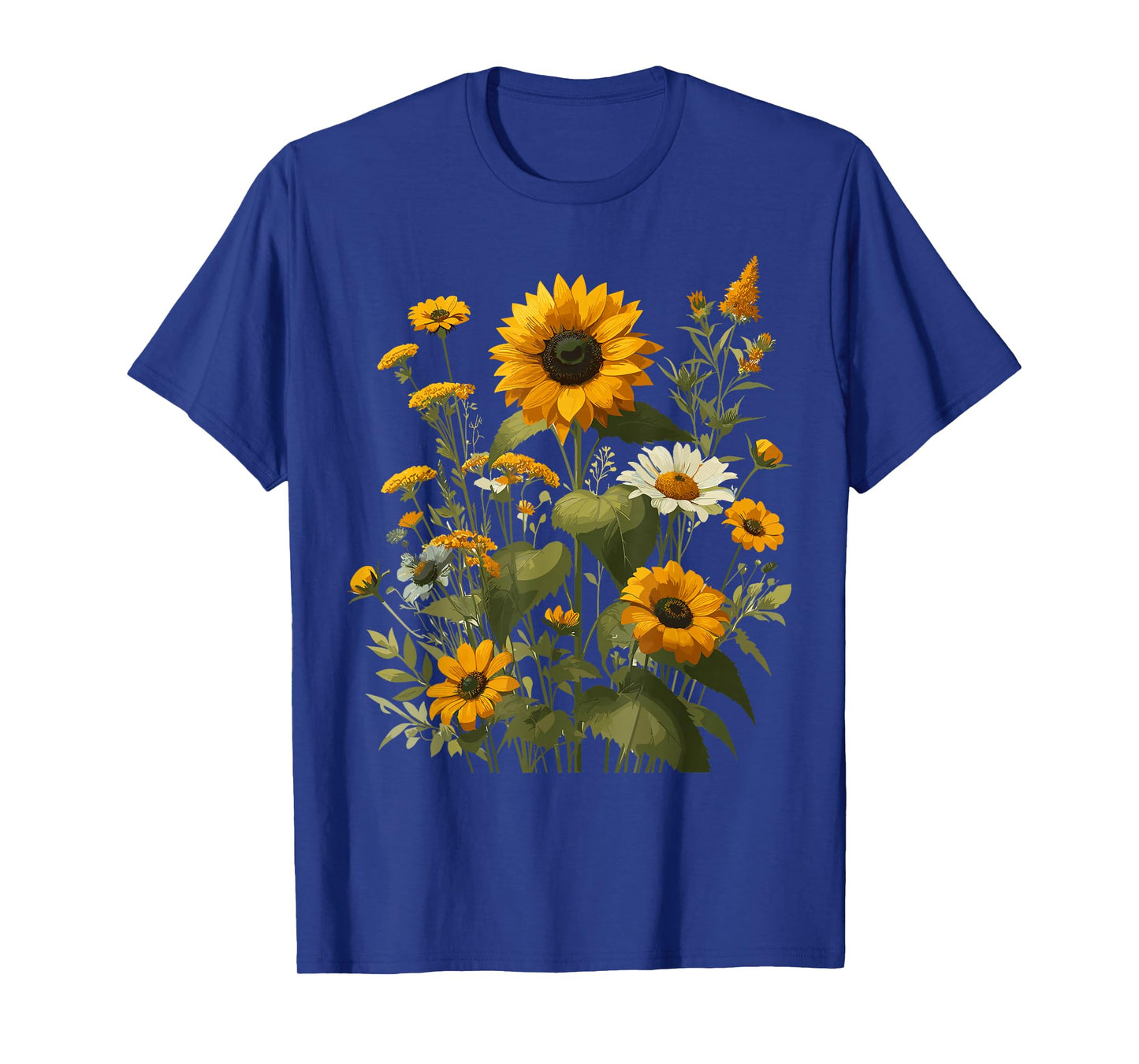 Sunflower Wildflower Botanical Plant Gardening T-Shirt