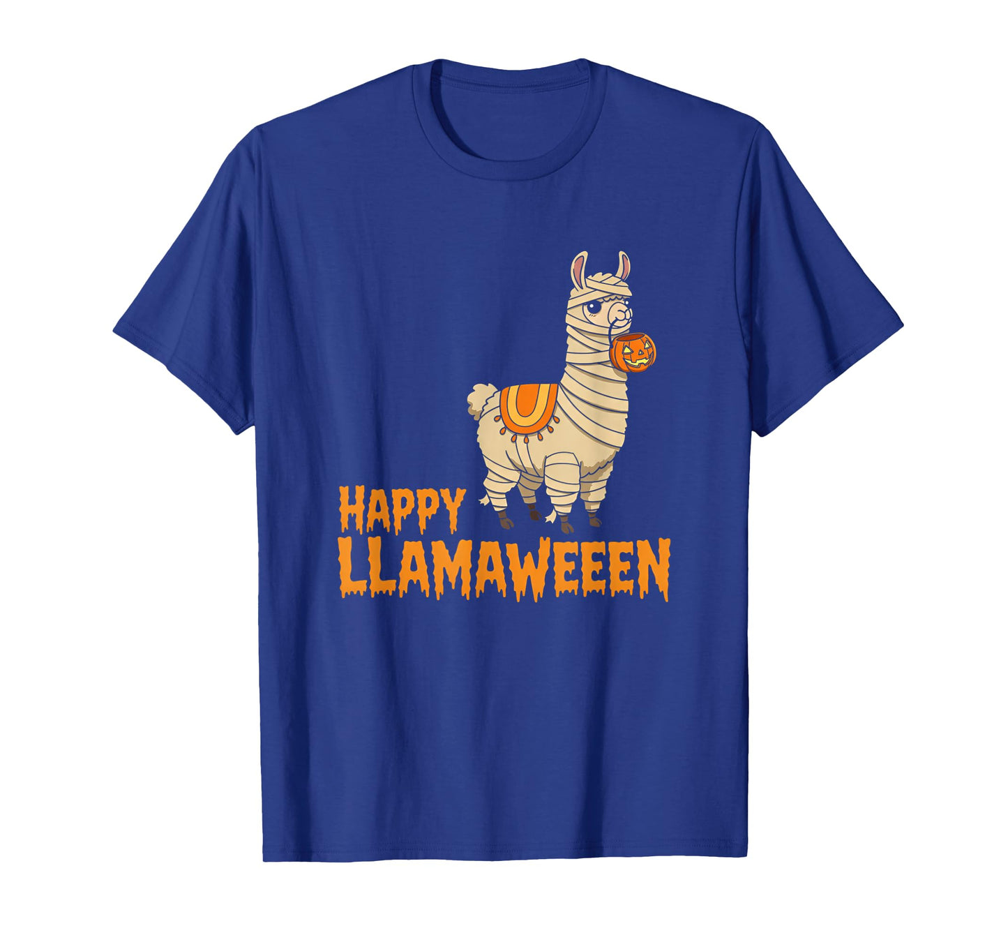 Happy Llamaween Llama Witch Retro Halloween Alpaca Animal T-Shirt
