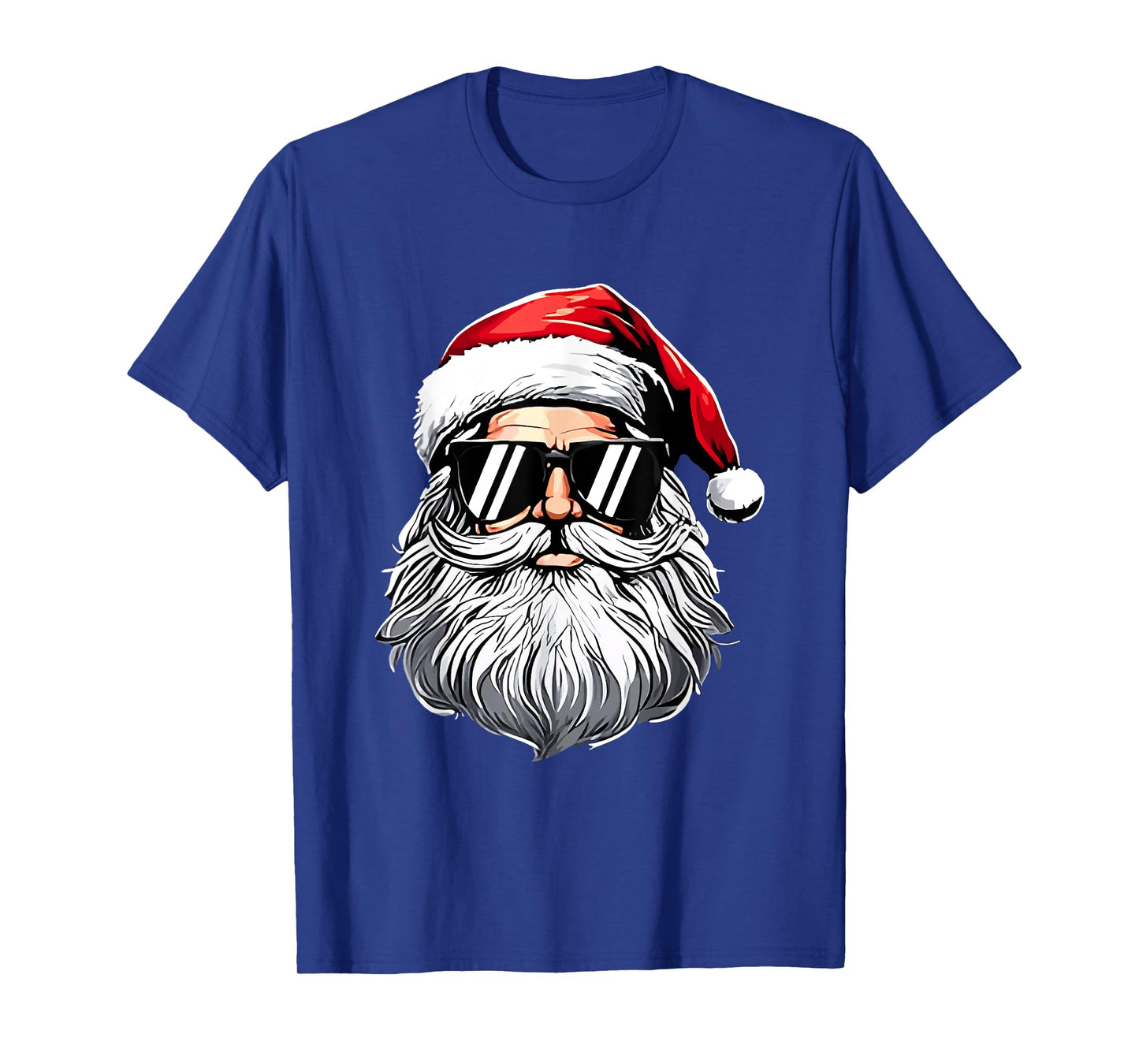 Santa Face Retro Sunglasses Christmas Xmas Men Women Kids T-Shirt