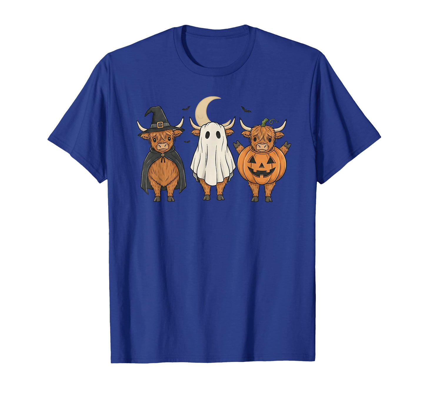 Halloween Highland Cows Costume Cute Party T-Shirt