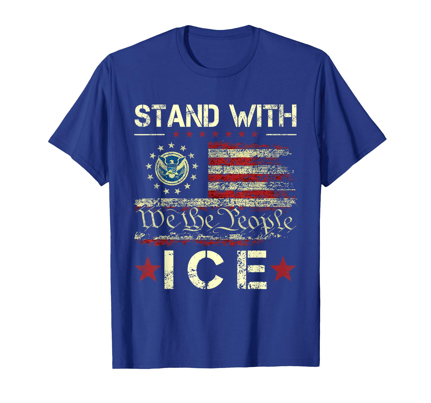 I Support ICE - Vintage ICE Enjoy Deportation T-Shirt