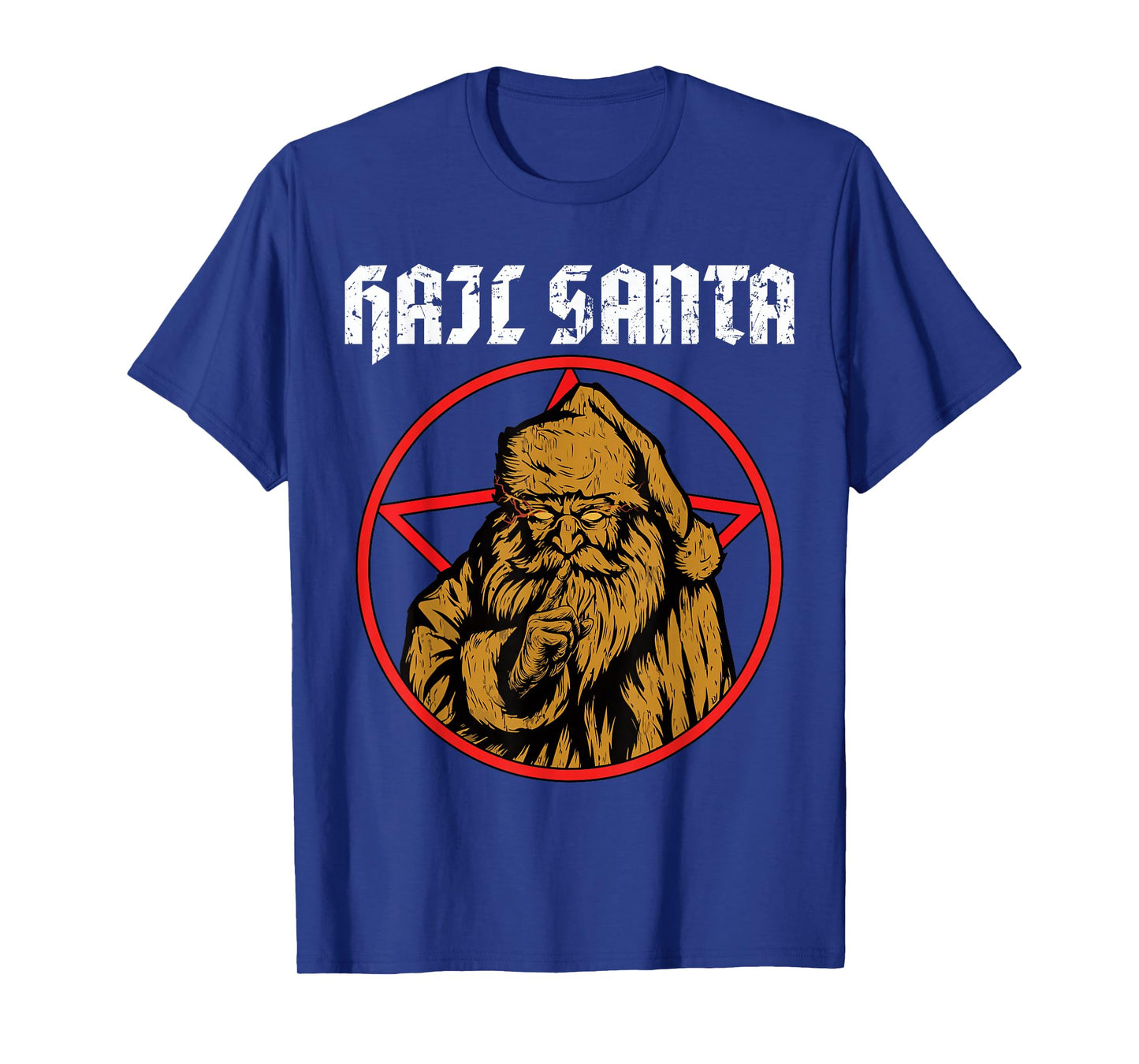 Hail Santa Pagan Happy Solstice Gothic Christmas Death Metal T-Shirt