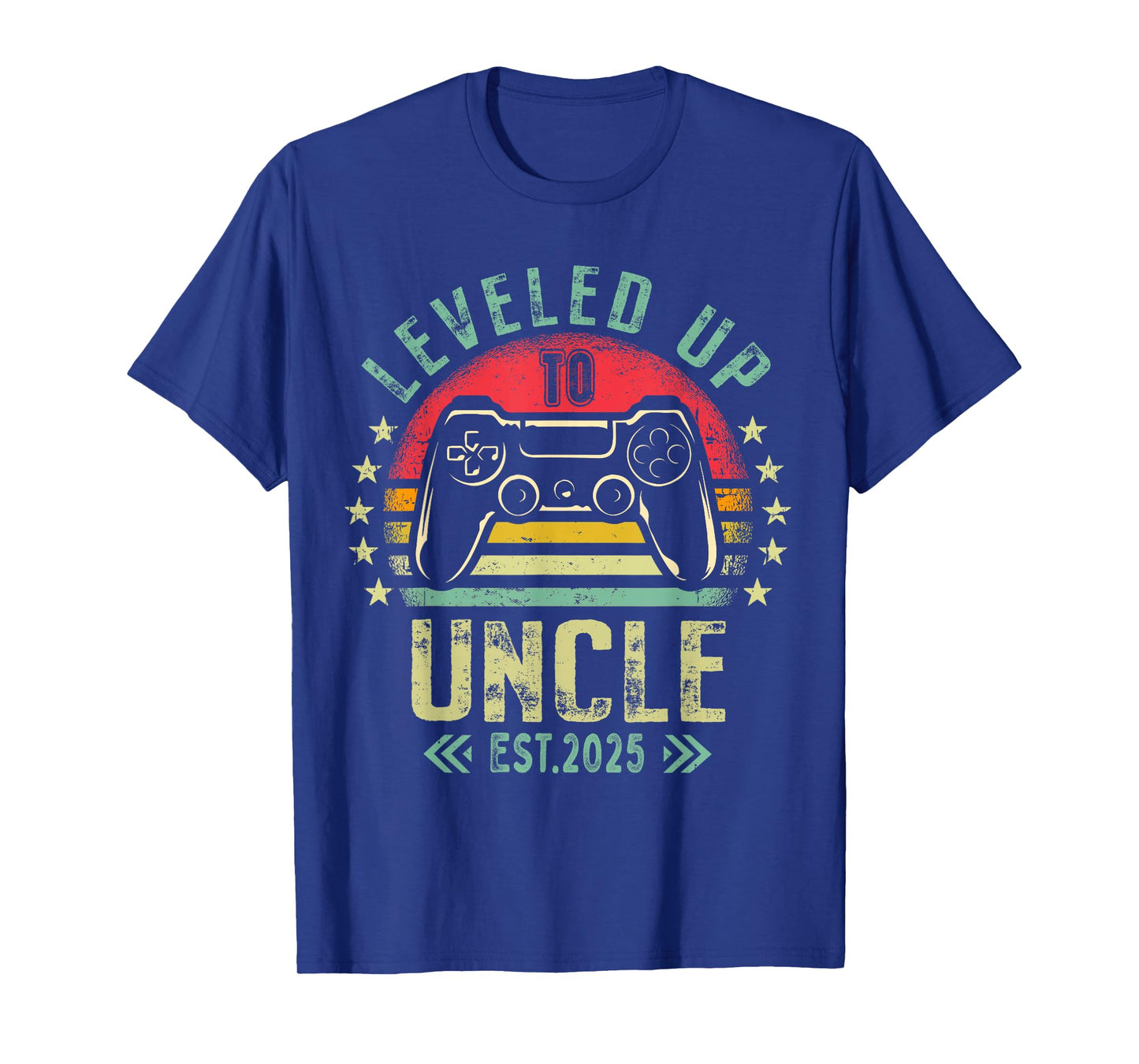 Gaming Uncle Pregnancy Announcement For Soon To Be Uncle 2025 Promoted To Uncle Level Unlocked Black T-Shirt