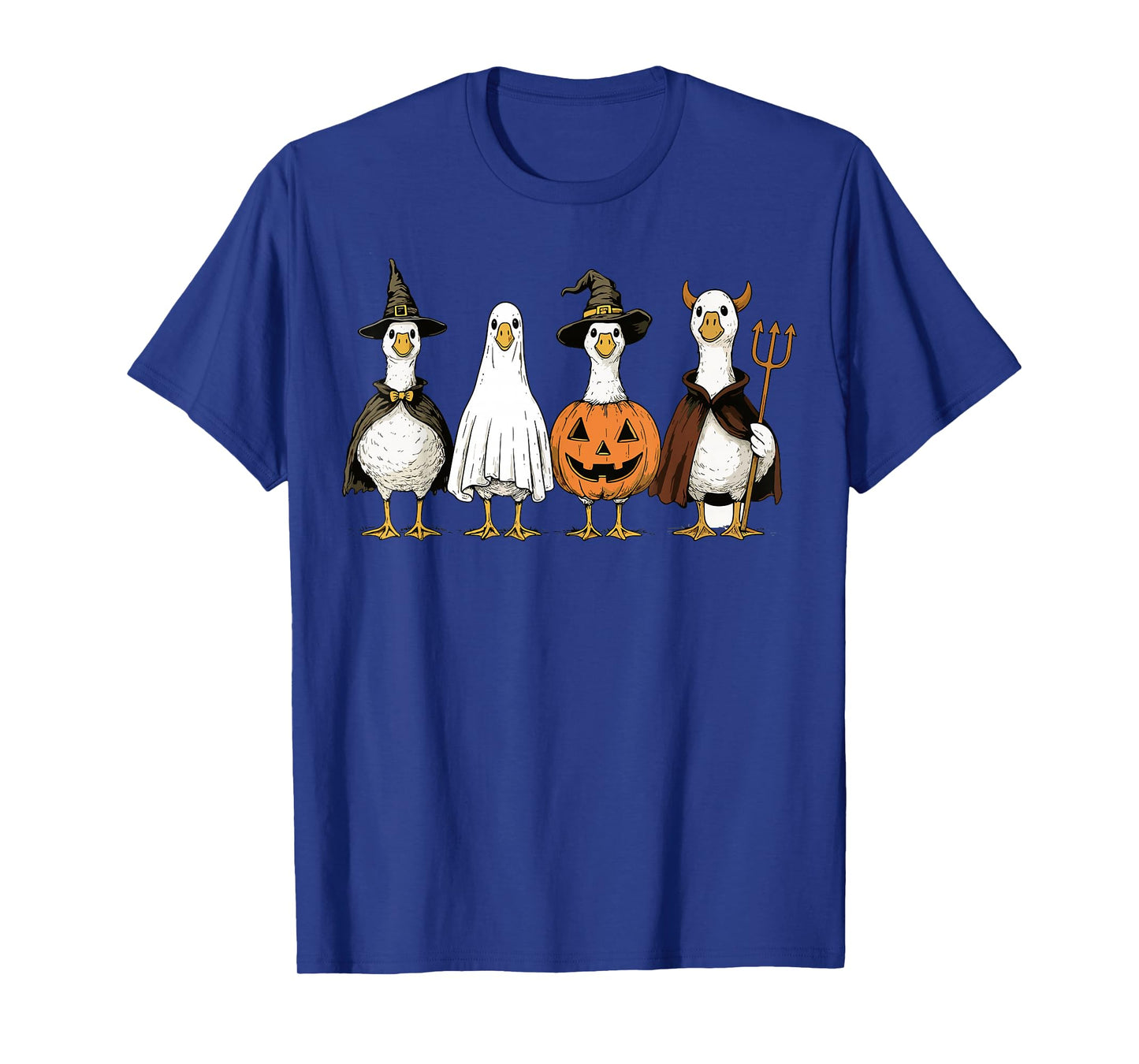 Just A Spooky Goose Halloween Silly Goose Funny Halloween T-Shirt