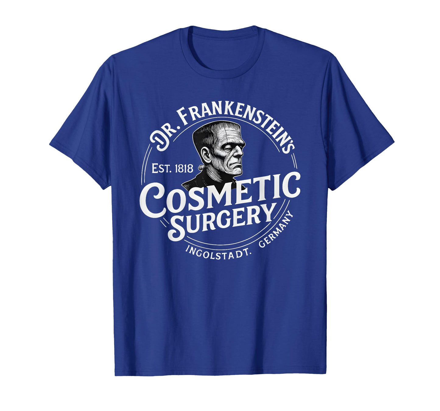 Dr. Frankenstein's Cosmetic Surgery Funny Halloween Monster T-Shirt