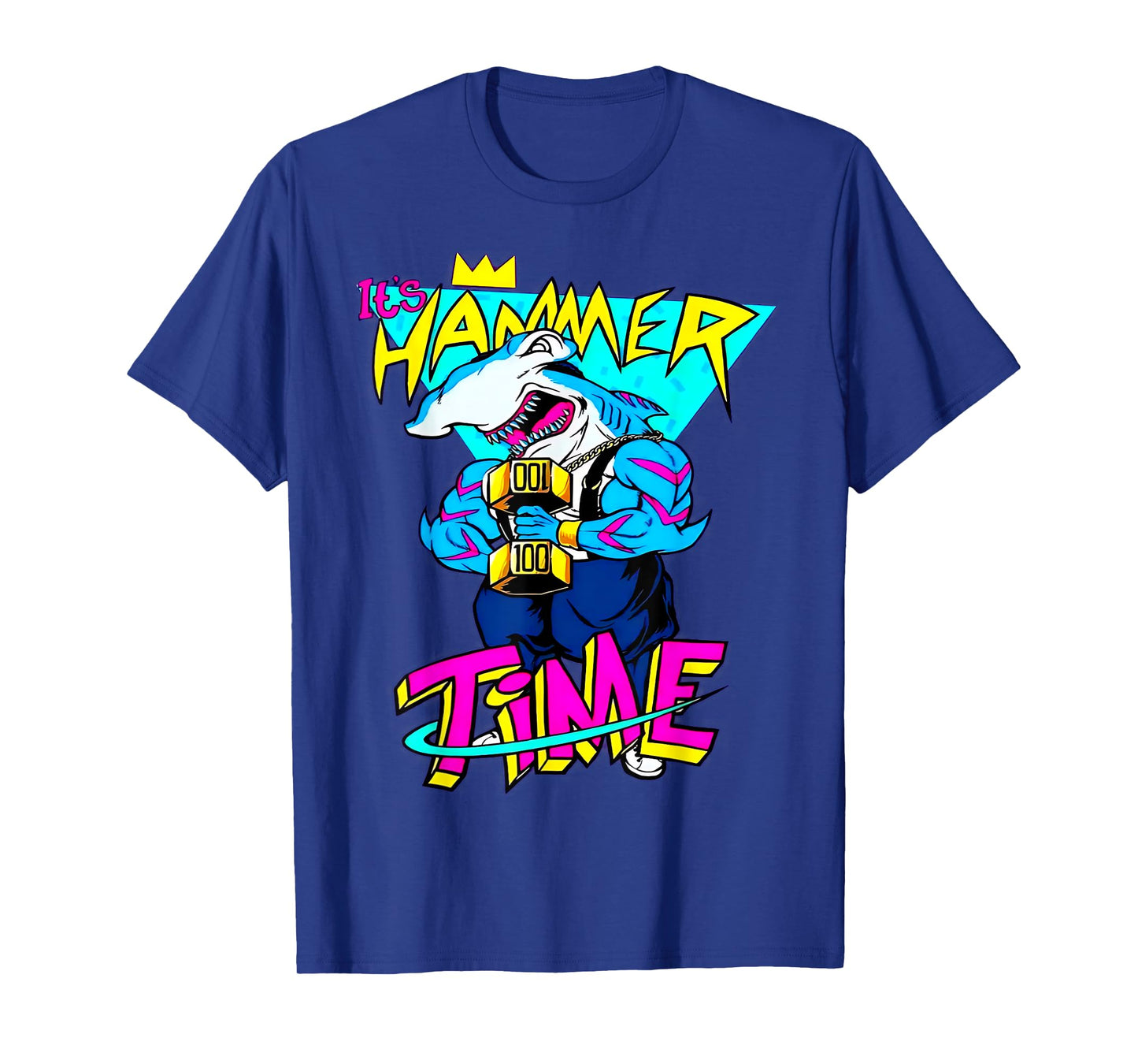 It's Hammer Time Shark Fitness Weightlifting Bodybuilding T-Shirt