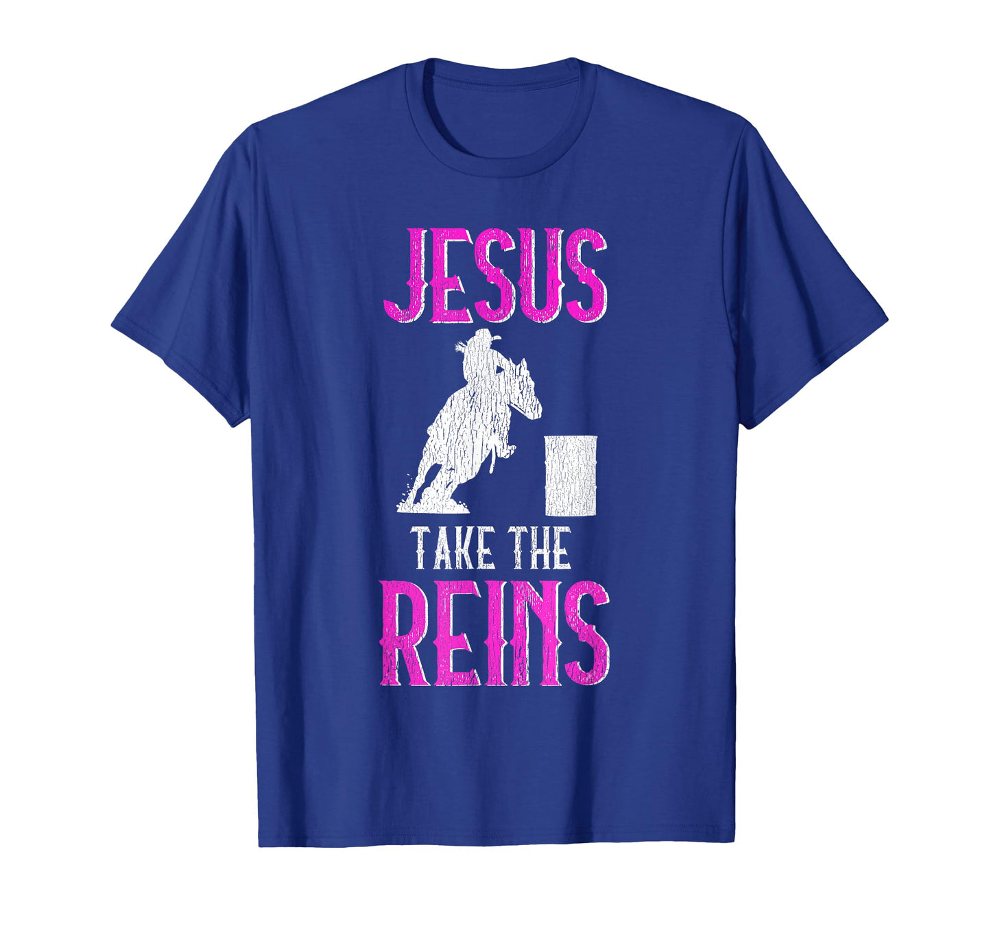 Jesus Take The Reins Cowgirl Mama Barrel Racing Mom T-Shirt