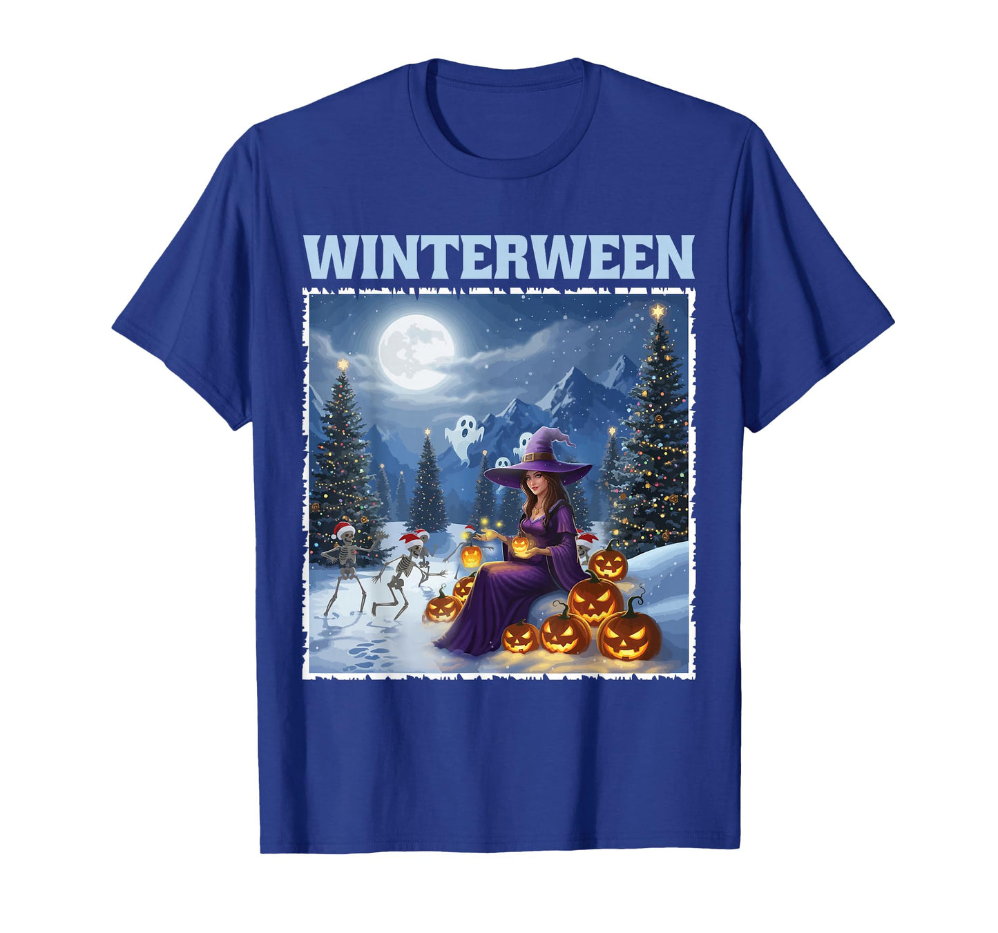 Winterween Winter Halloween Christmas Witch T-Shirt