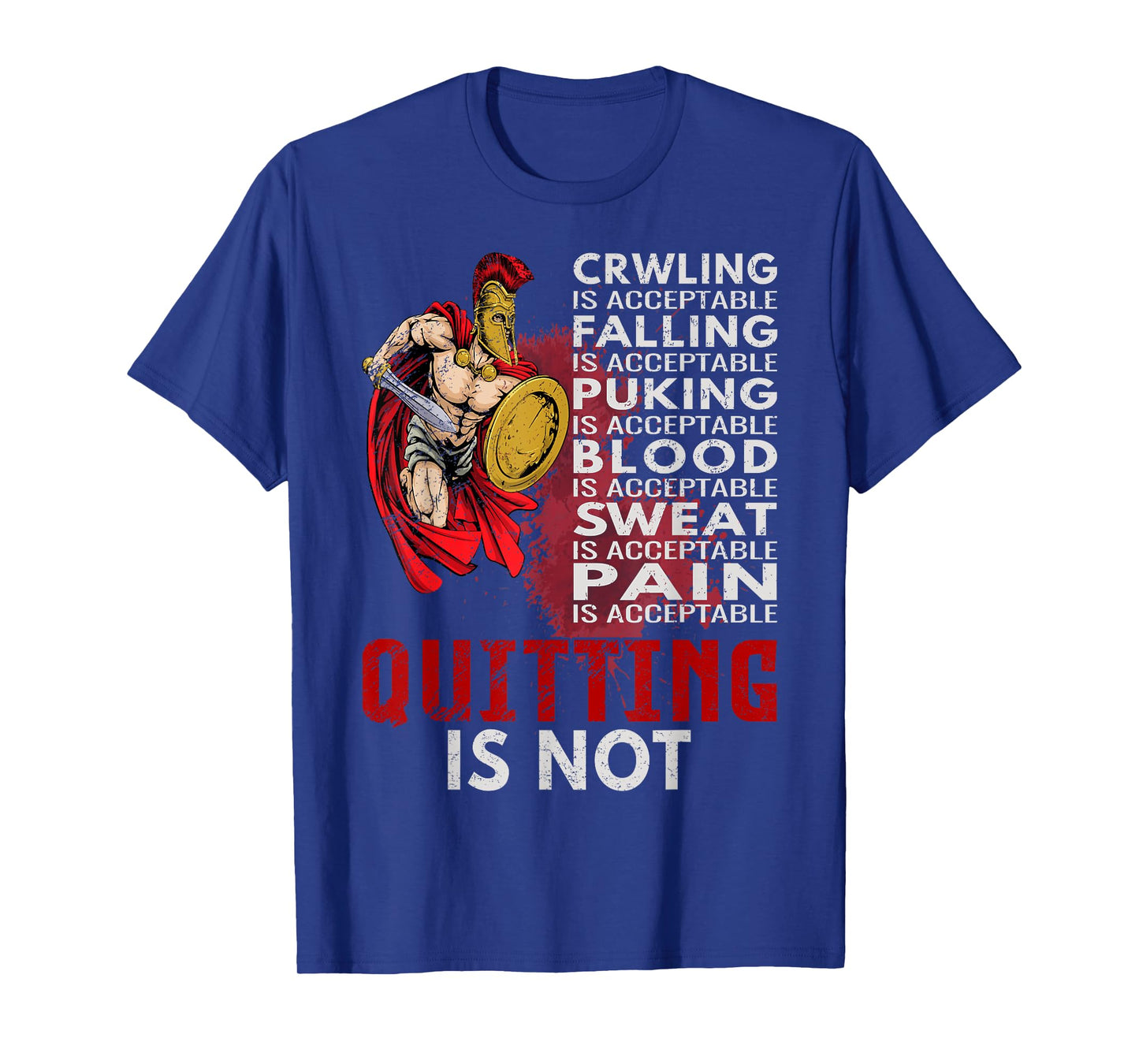 Spartans never quit Ancient Greece Warriors Sparta T-Shirt