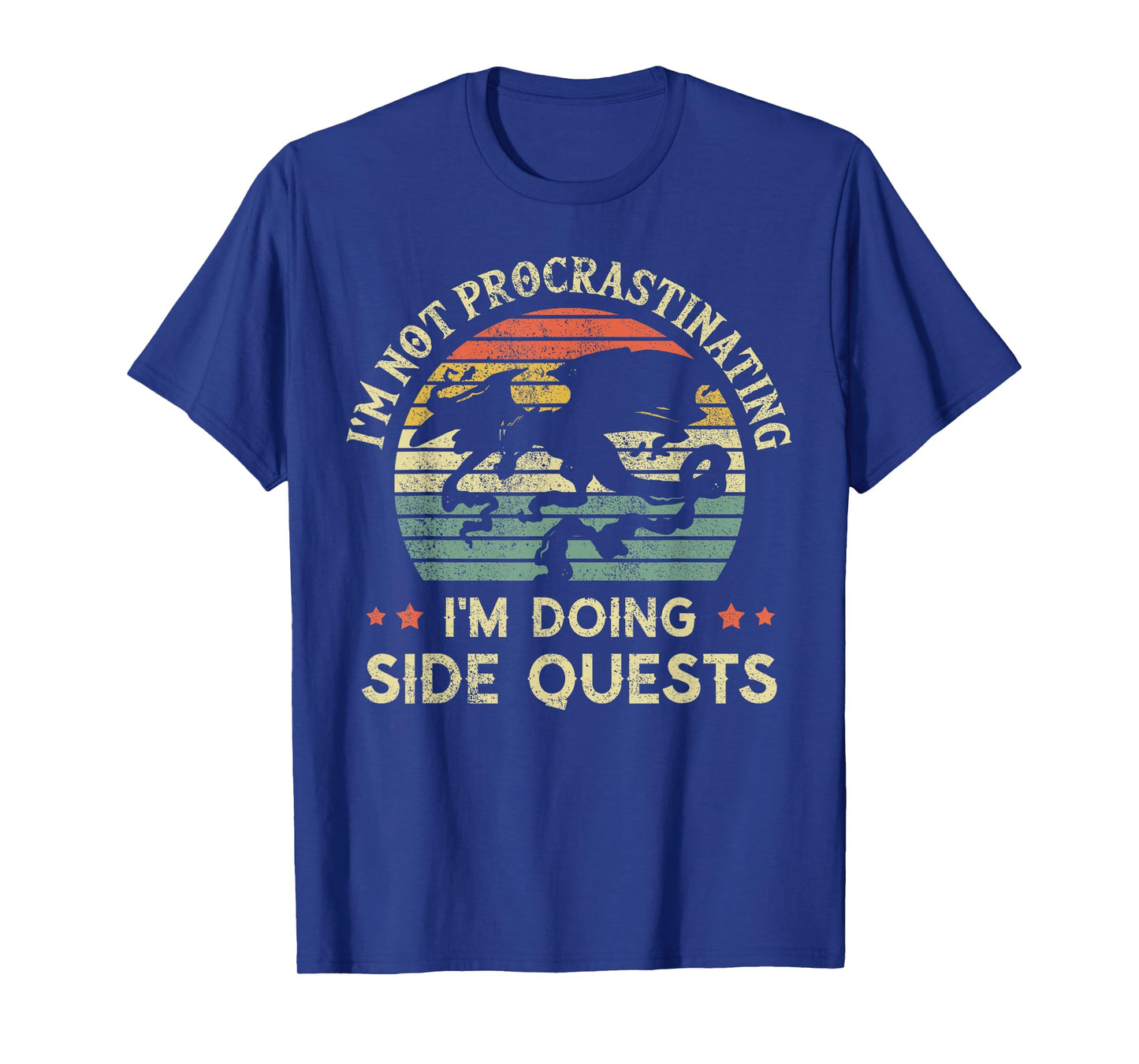 I'm Not Procrastinating I'm Doing Side Quests Retro Vintage T-Shirt