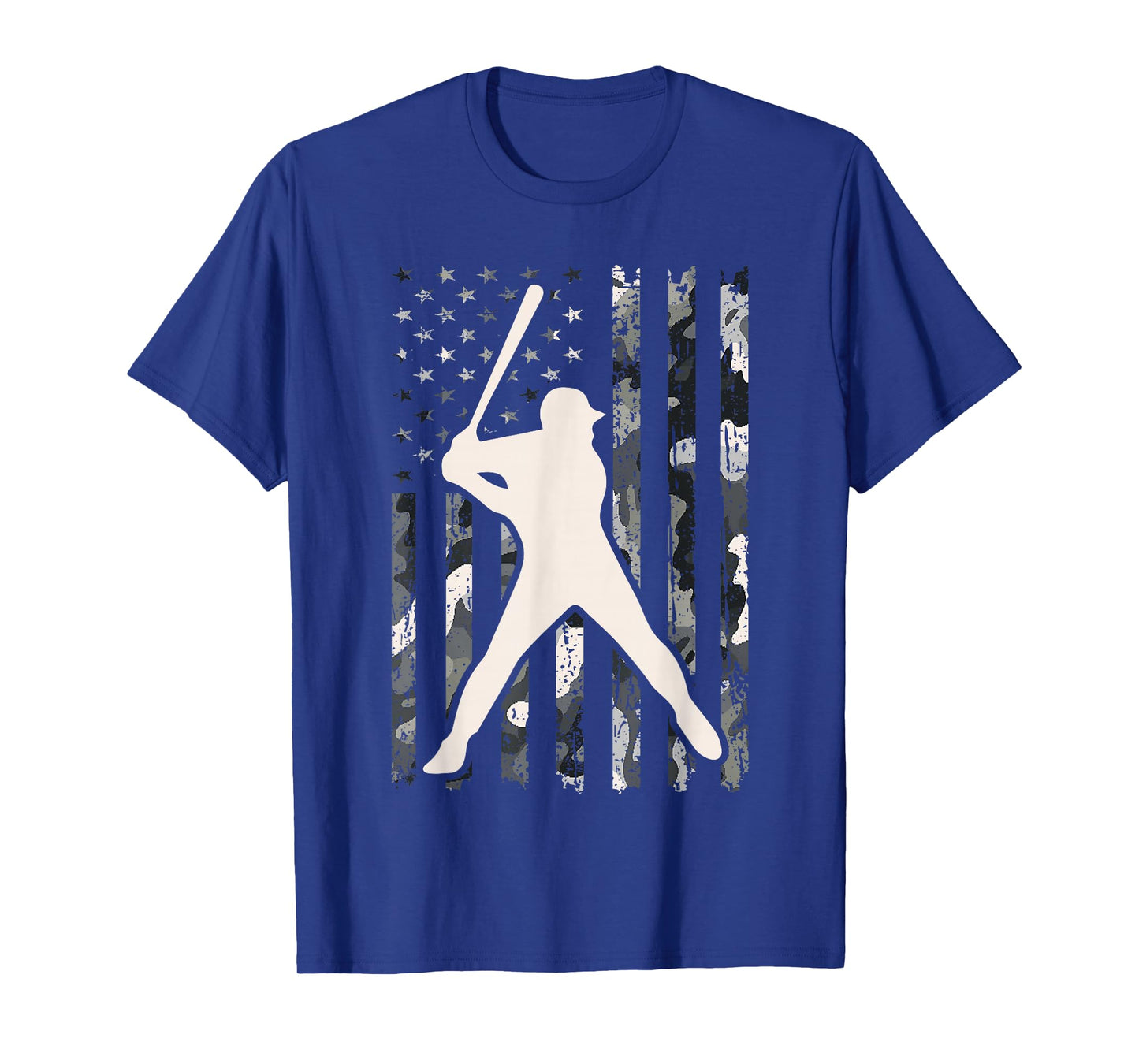 Baseball USA Flag Camo vintage Baseball Flag for men women T-Shirt