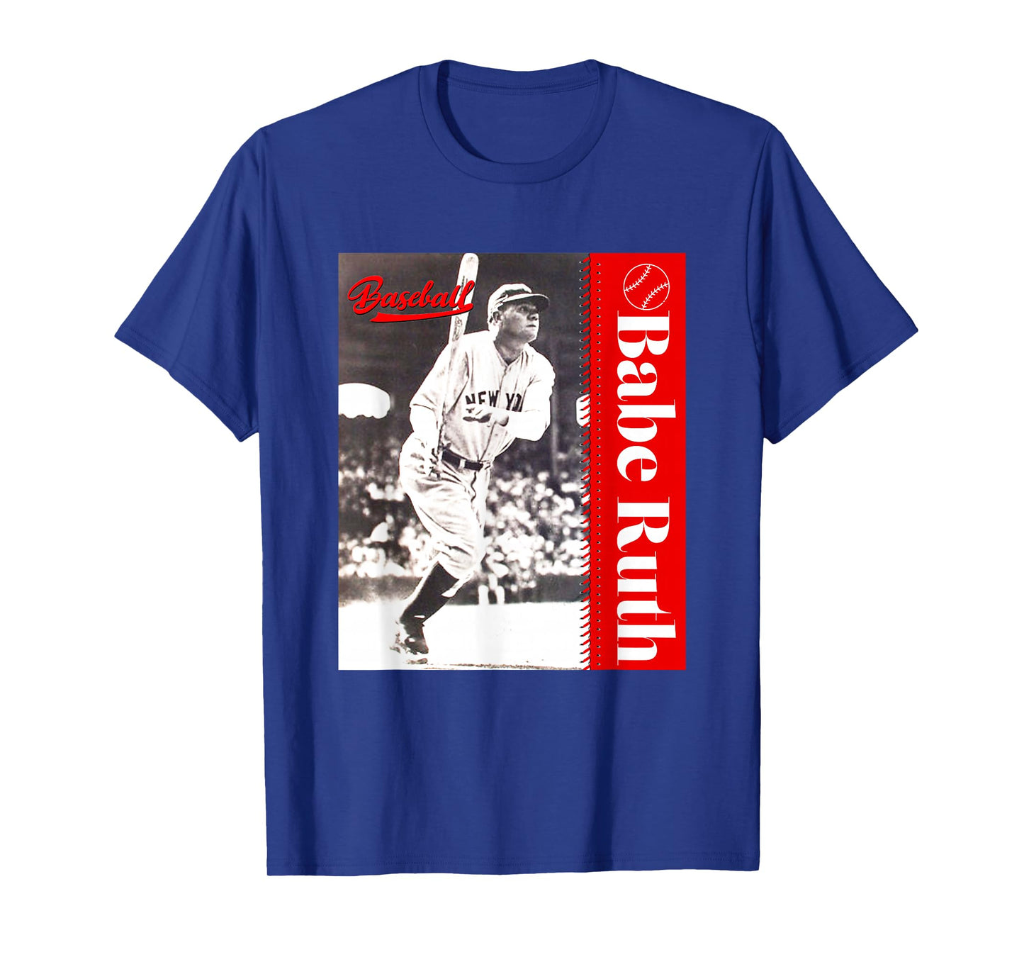 Great Moment Store Unisex-Adult Baseball T-Shirt, Black, Small, Short Sleeve, Classic Fit, Crew Neck, Baseball Player Pattern