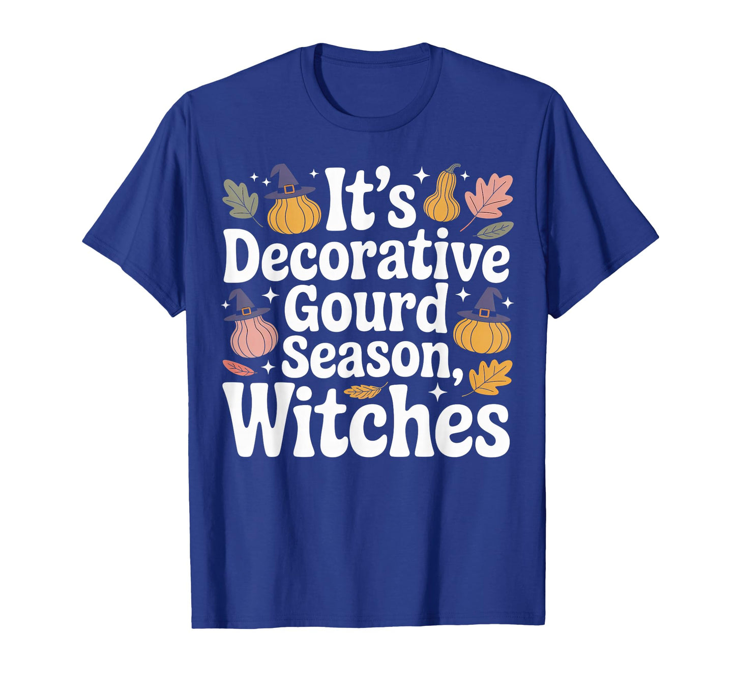 Decorative Gourd Season Witches Retro Autumn T-Shirt