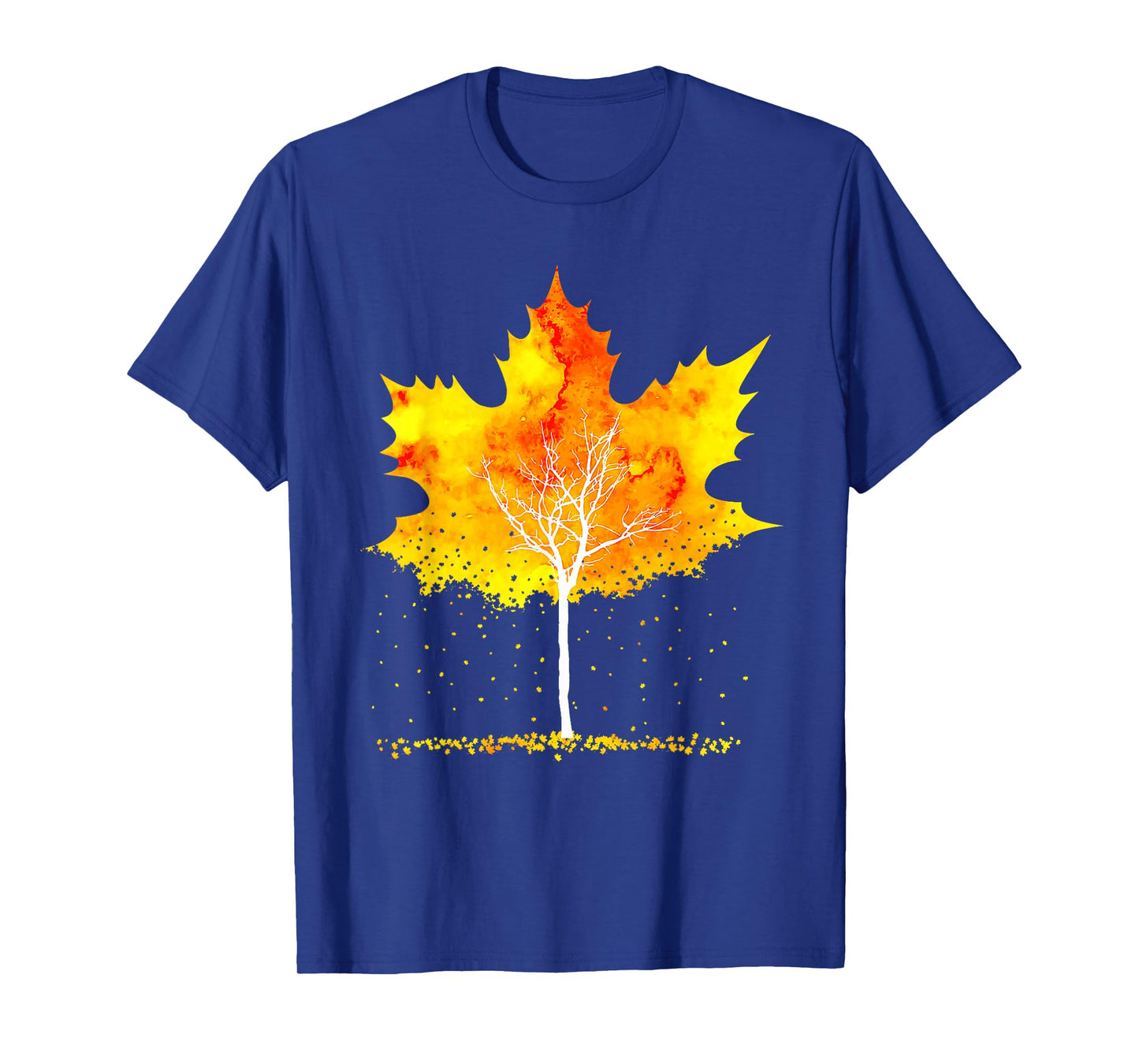 Maple Leaf Autumn Tree Orange Fall Leaves Season Maple Leaf T-Shirt