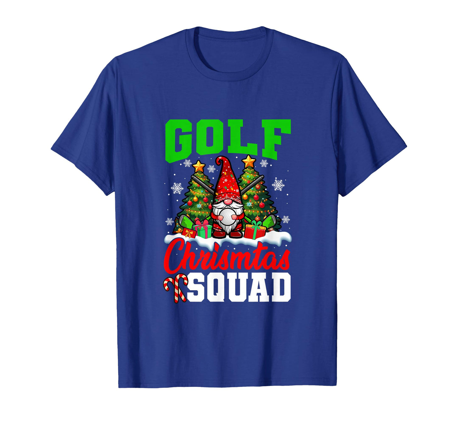 Golf Christmas Squad Player Costume Gnome Lover Kids T-Shirt