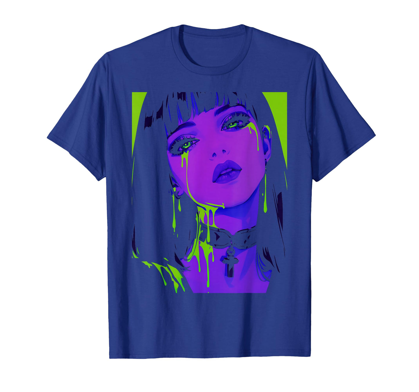 Cybergoth Cybercore Grunge Punk Goth Girl Alt Anime Manga T-Shirt