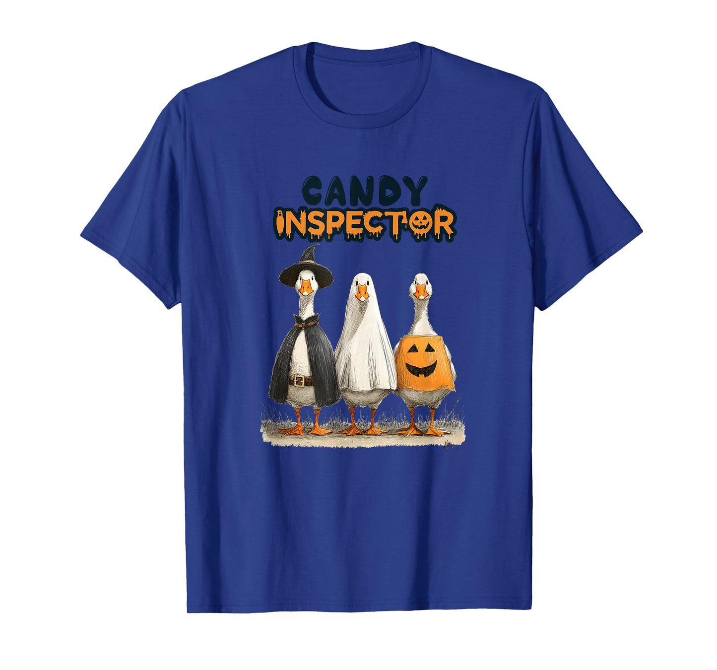 Funny Halloween Goose, Witch Ghost Cute Pet Costume T-Shirt