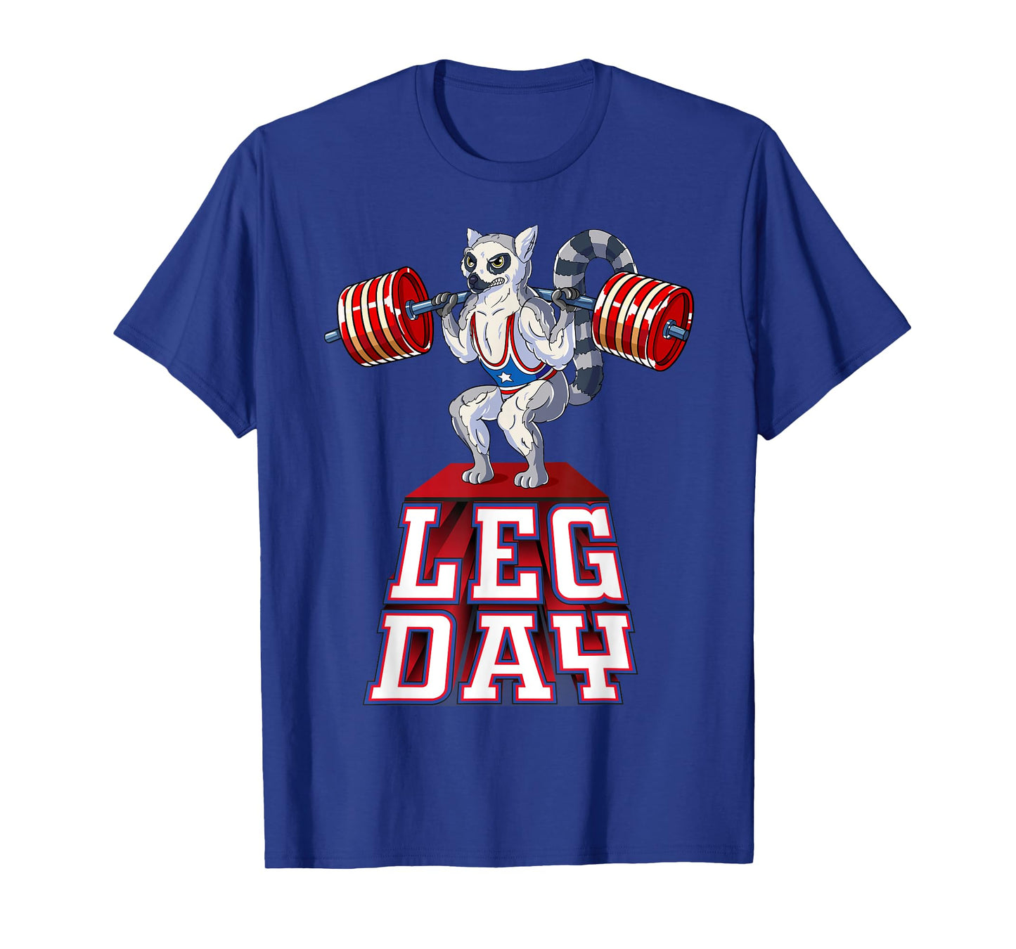 Leg Day lemur Weight Lifting Squat Gym Training T-Shirt