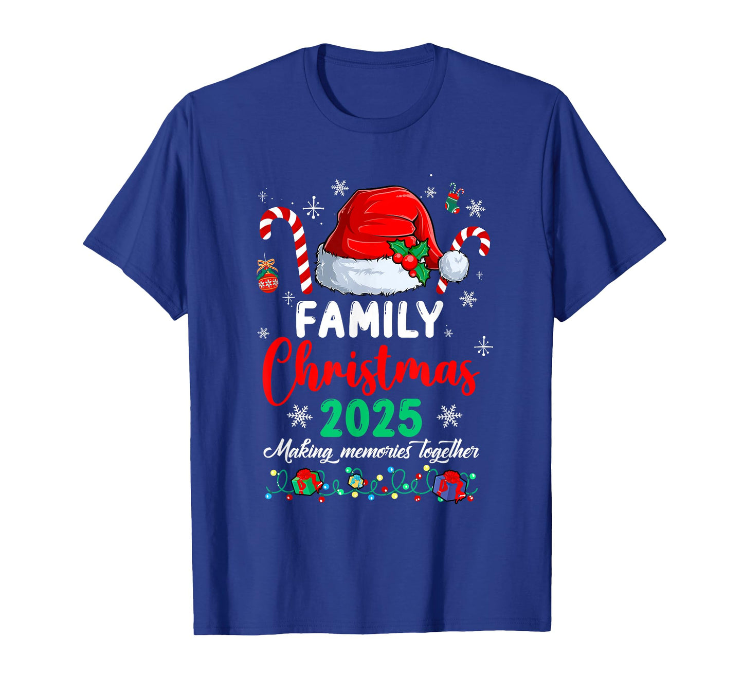 Family Christmas 2025 Matching Squad Santa Funny Xmas T-Shirt