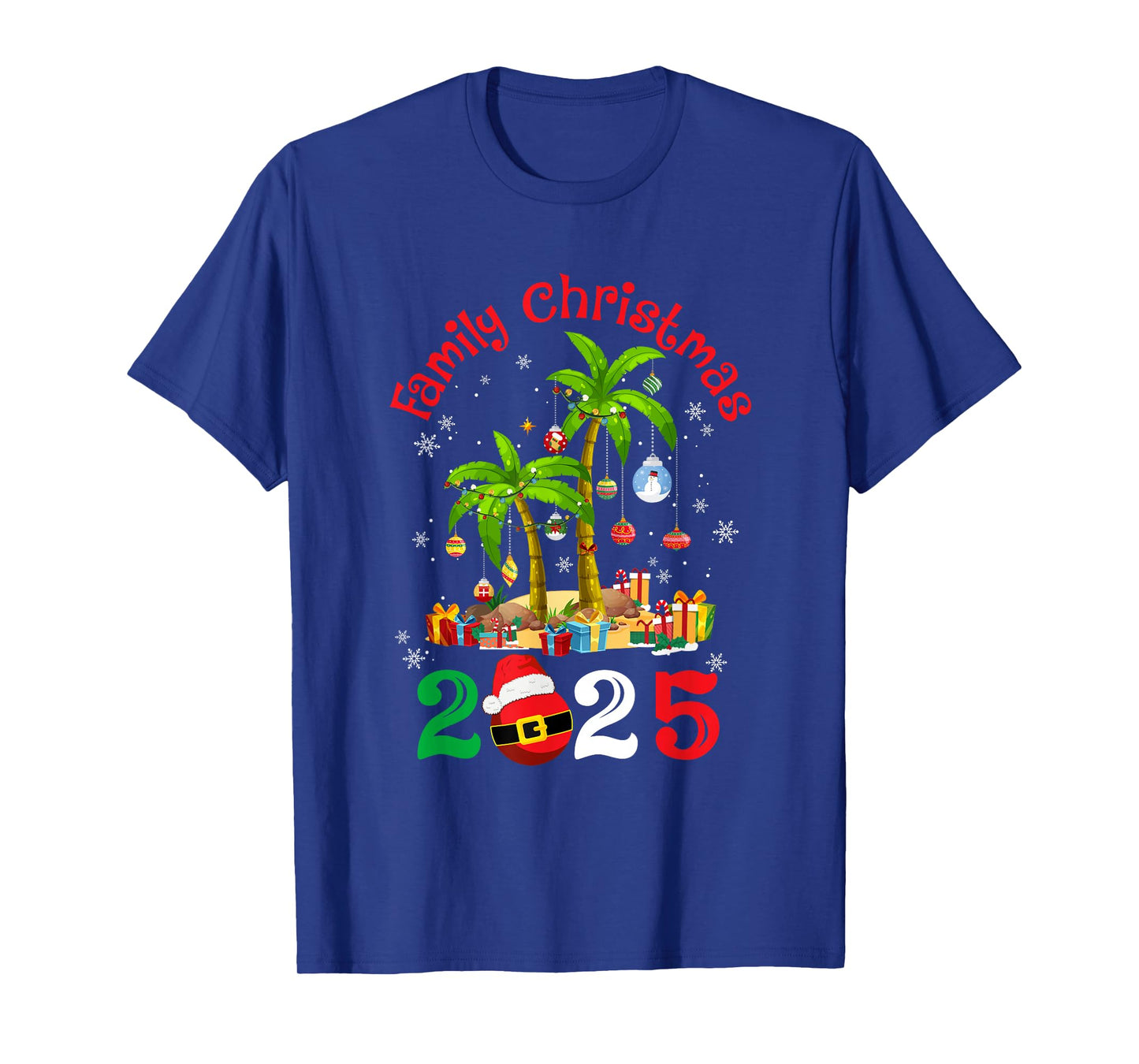 Retro Family Christmas Crew 2025 Matching Family T-Shirt