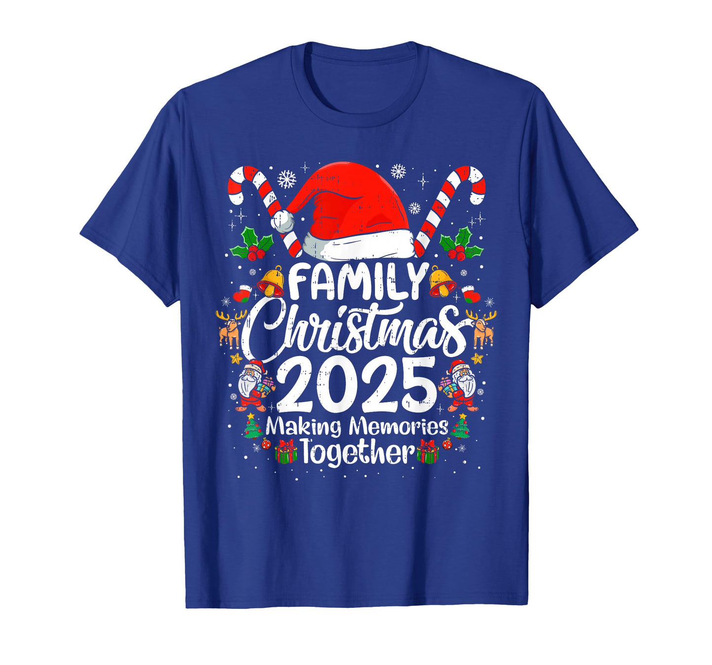 Family Christmas 2025 Matching Outfit Xmas Squad Santa T-Shirt