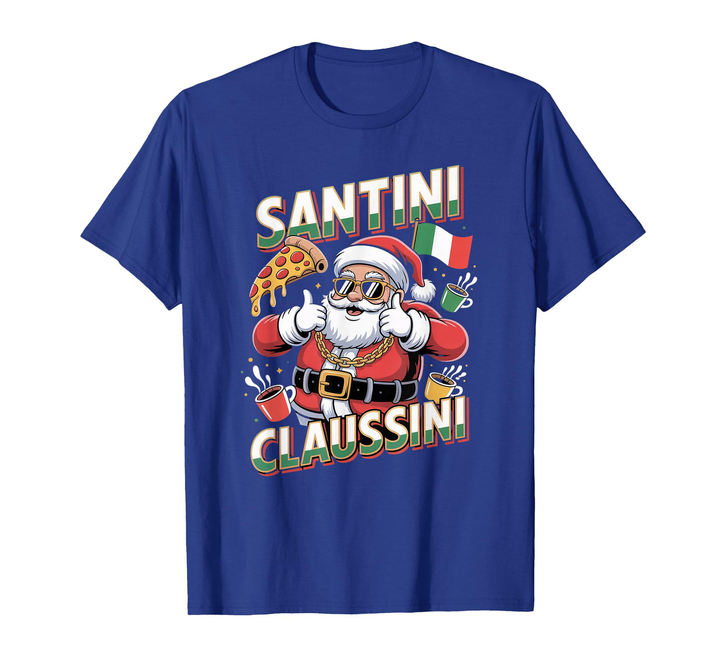 Italian Brainrot Christmas Santini Claussini Funny Santa T-Shirt