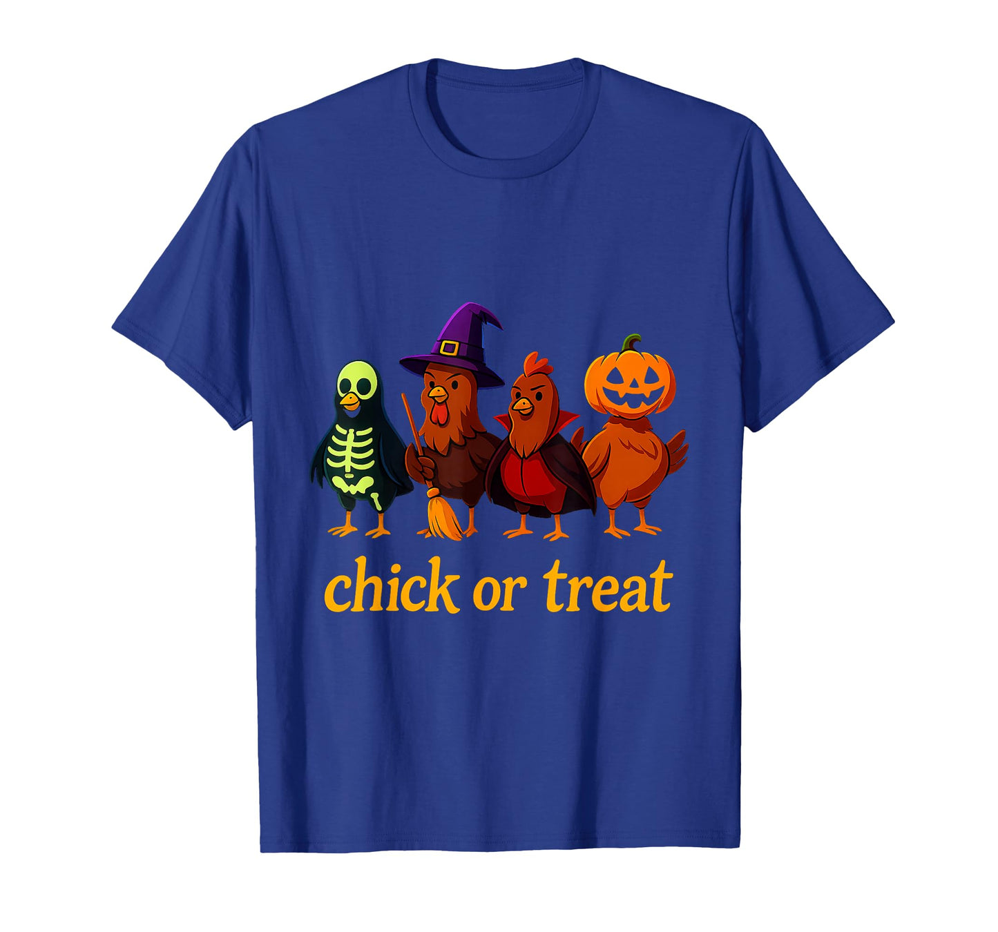Chick Or Treat Halloween Witch Spooky Chicken T-Shirt