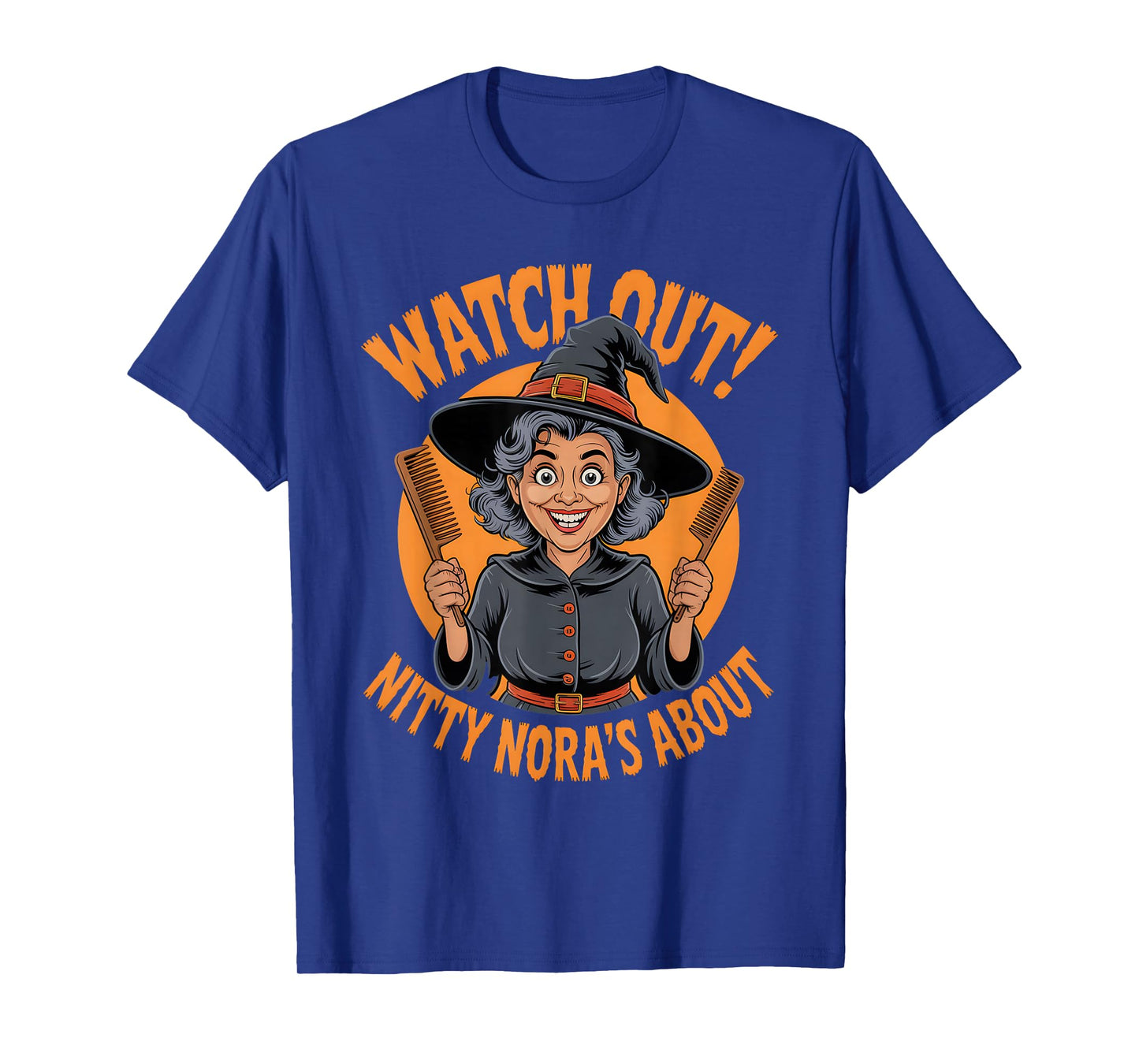 Funny Halloween Witch Nitty Nora Nit Nurse Outfit T-Shirt