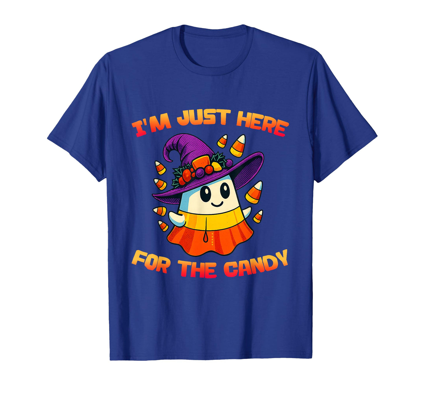 I’m Just Here for The Candy Funny Halloween Candy Corn Witch T-Shirt