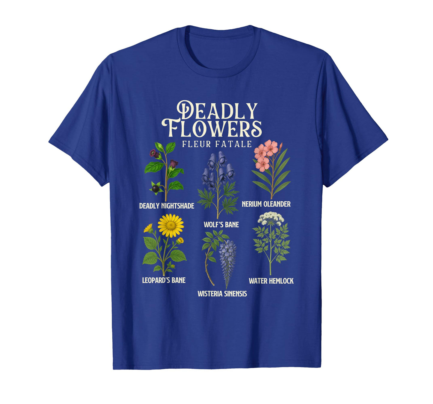 Deadly Flowers - Spooky Halloween Plant Lover Gardening T-Shirt