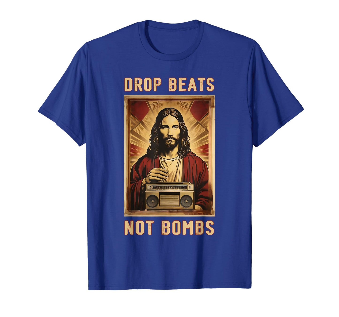 Drop Beats Not Bombs Anti-War Jesus Christ T-Shirt