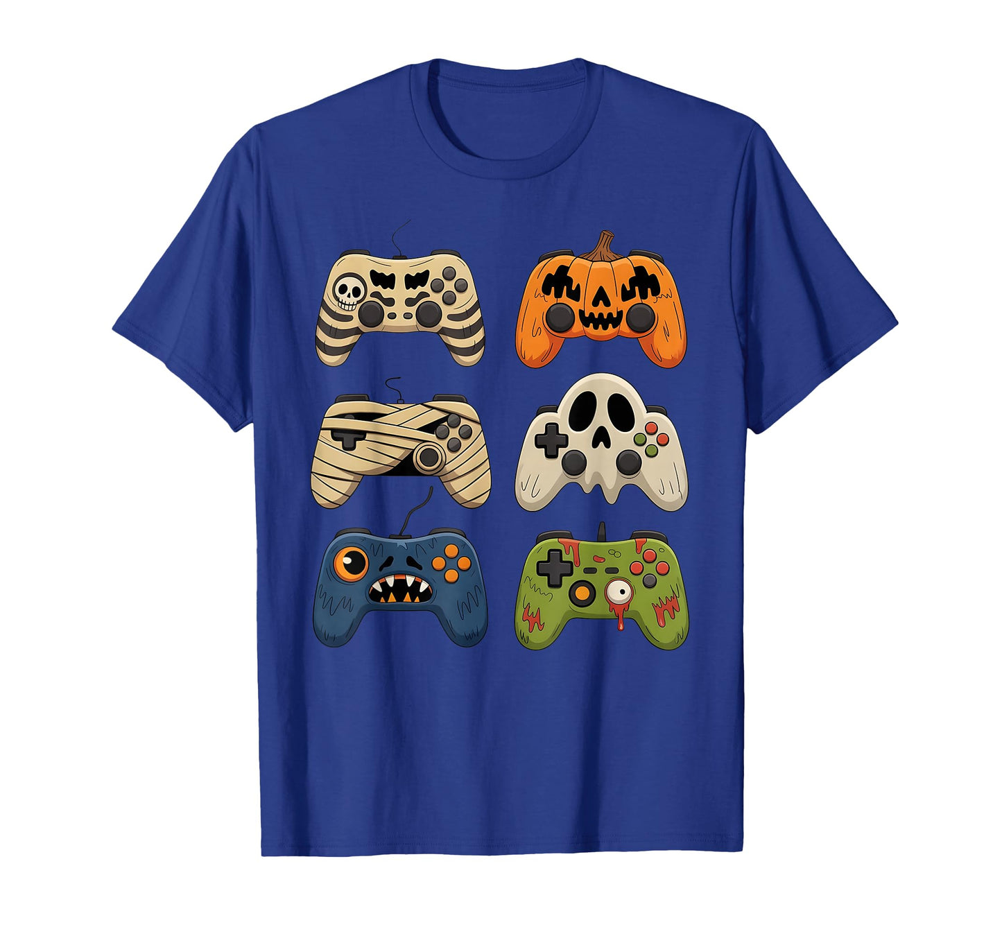 Halloween Skeleton Zombie Gaming Controllers Mummy Gifts Kid T-Shirt