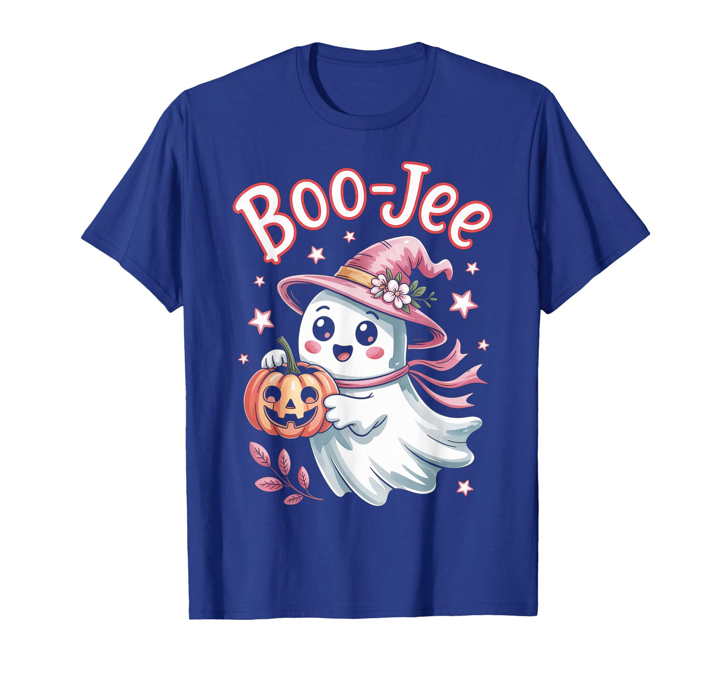 Pink Halloween Ghist Witch Pumpkin Boo Boo-JEE Bougie Girls T-Shirt