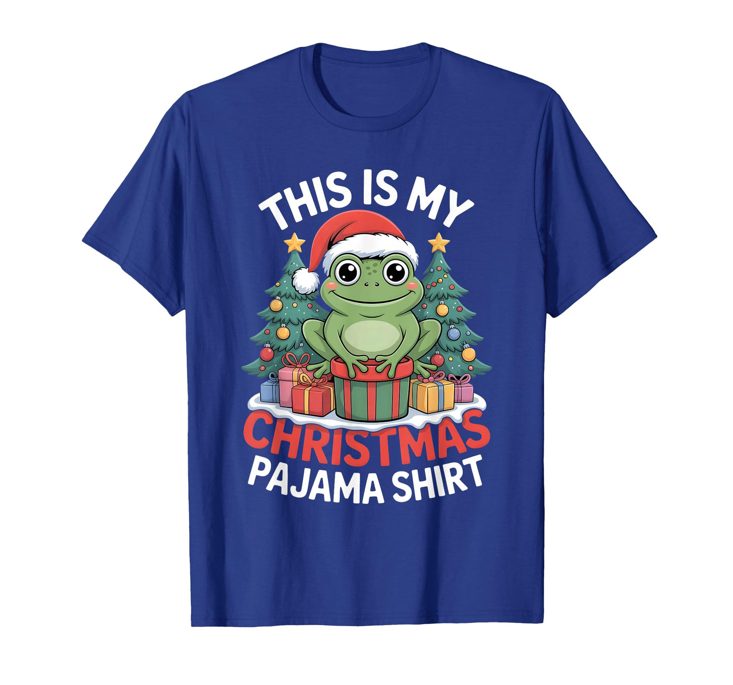 Frog This is My Christmas Pajama T-Shirt