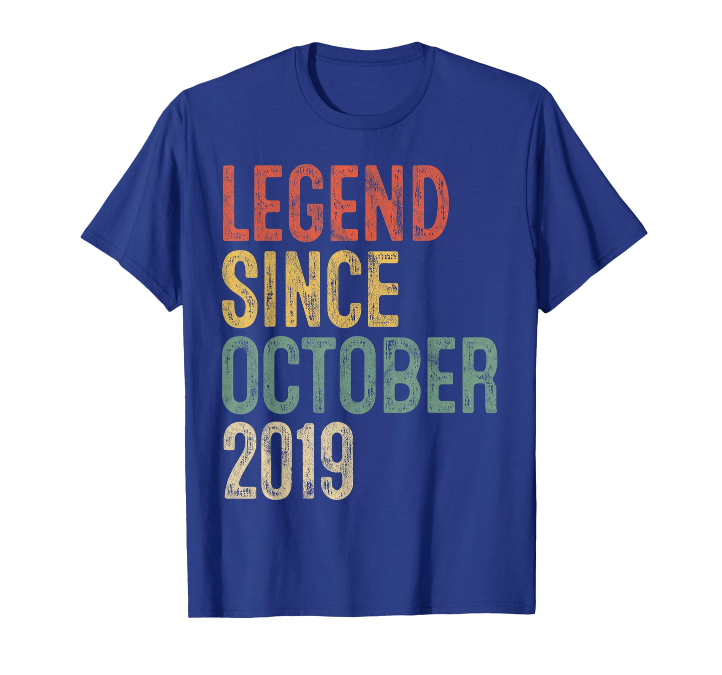 Legend October 2019 6th Birthday Boy Girl 6 Year Old T-Shirt