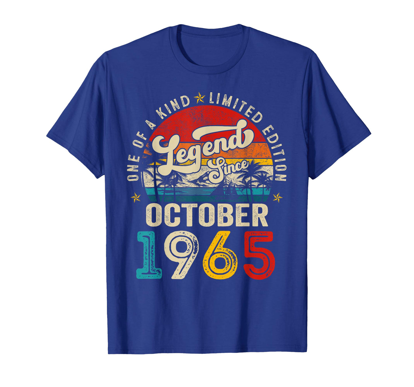 60 Years Old Legend since October 1965 60th Birthday Men Dad T-Shirt