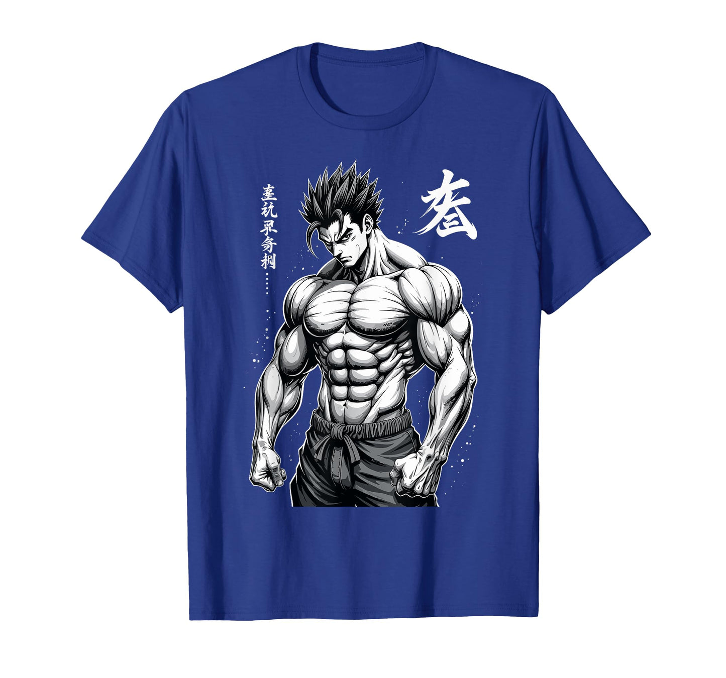 Powerlifter Japanese Anime Style Muscle Bodybuilder Gym T-Shirt
