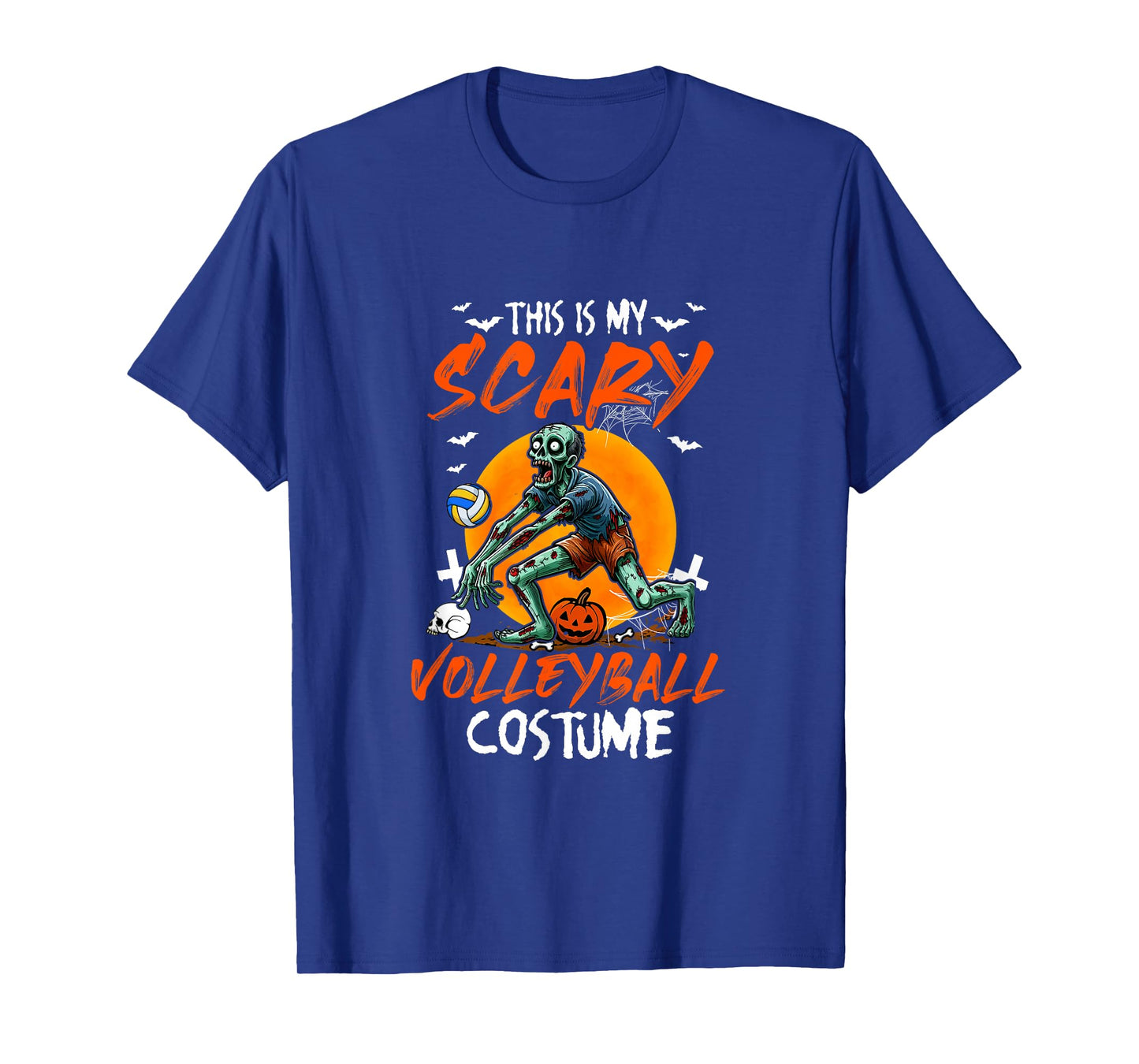 My Scary Volleyball Costume Halloween Player Matching Team T-Shirt
