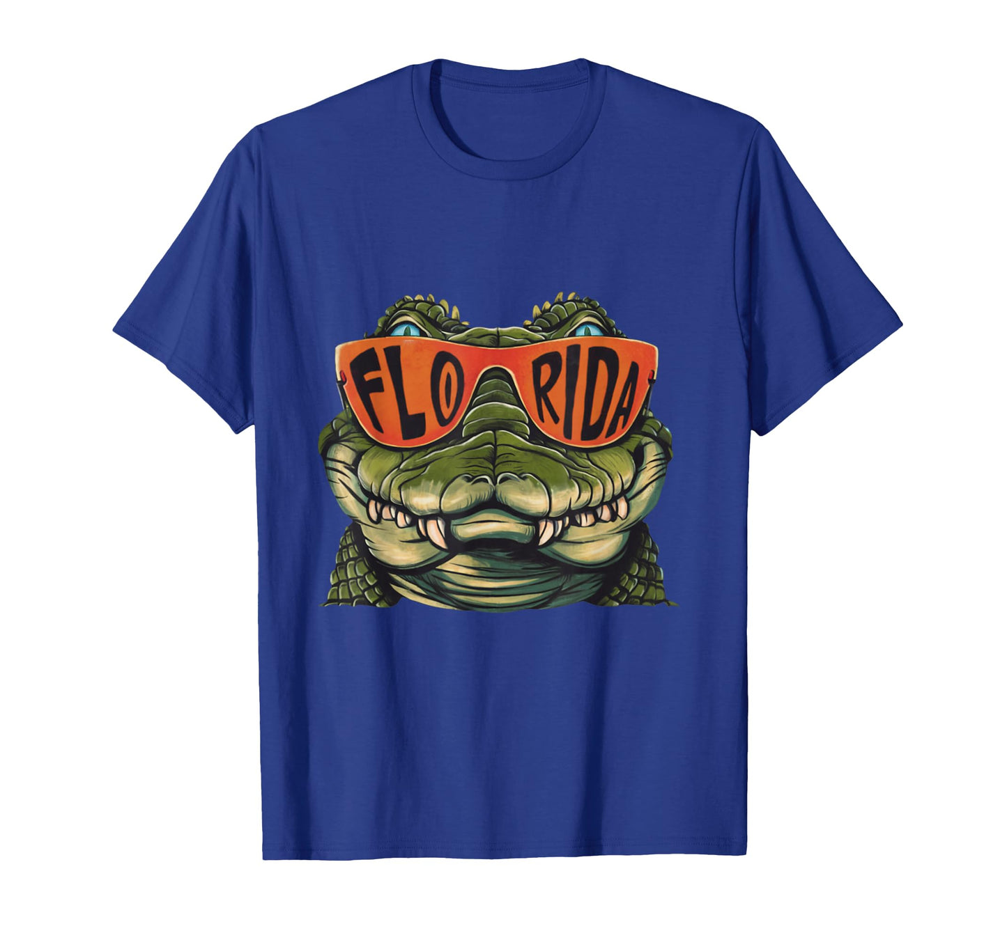 Florida Alligator Wearing Retro Style Sunglasses Animal Art T-Shirt