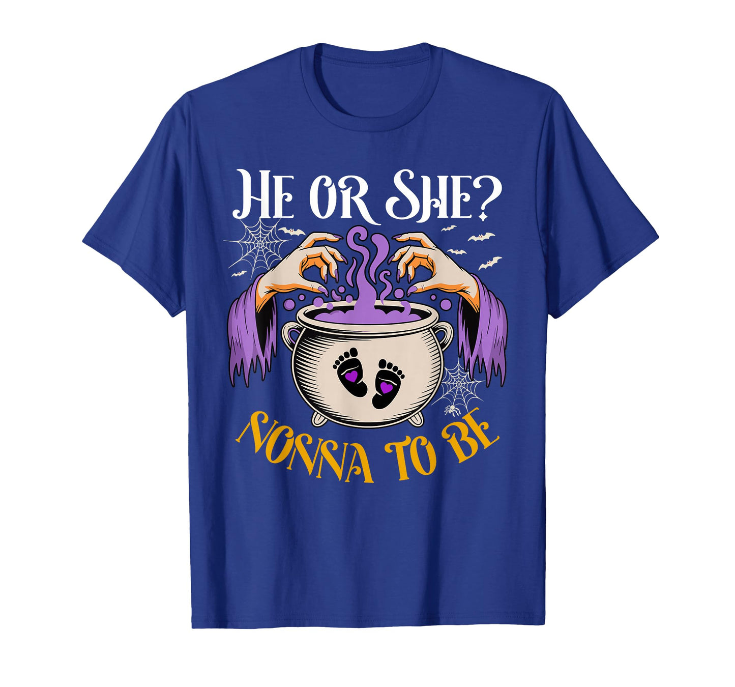 He Or She Nonna to Be Baby Reveal Halloween Costume T-Shirt