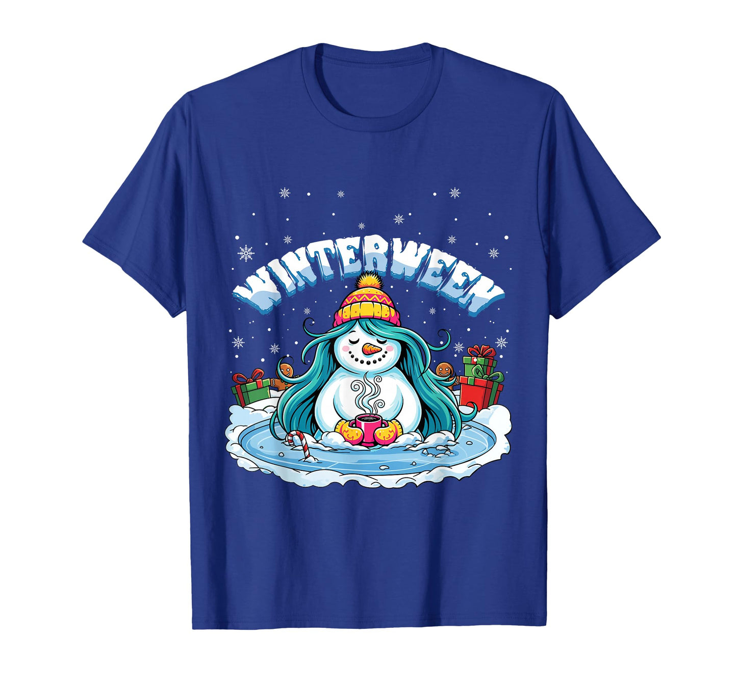 Winterween Winter Halloween Christmas Snow Man T-Shirt