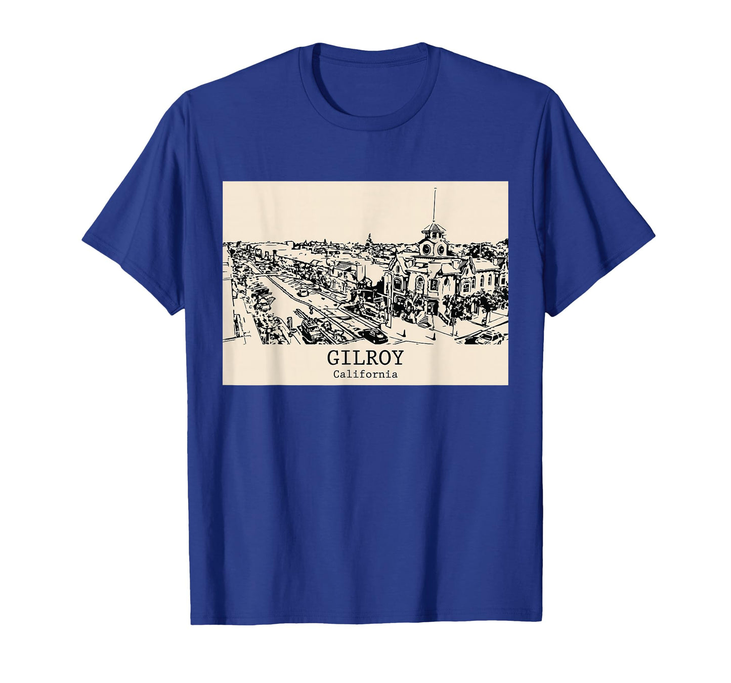 Gilroy California Vintage Retro Travel Souvenir T-Shirt