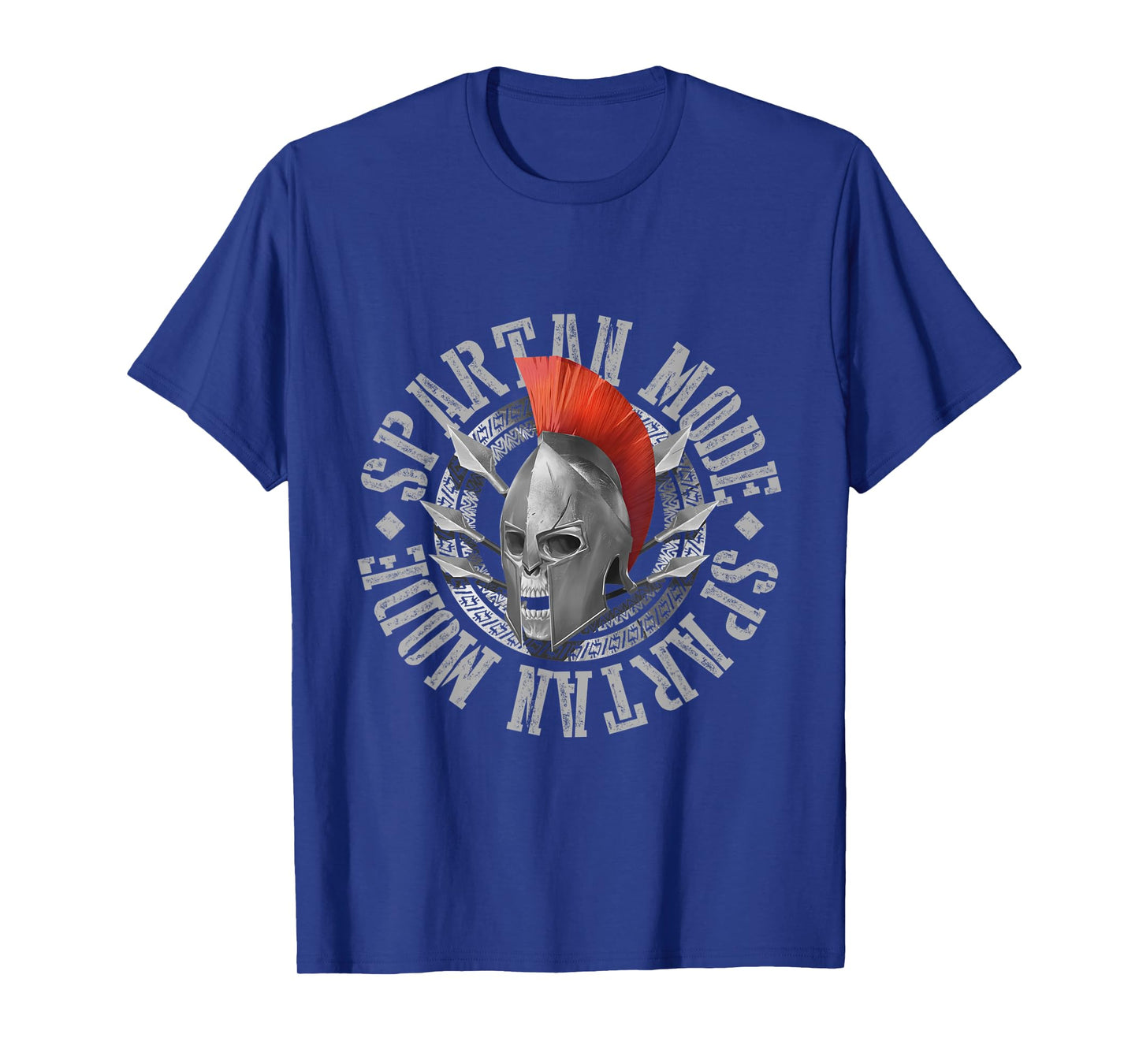 Spartan Mode Skull Helmet Greek Fitness Sparta 300 Gladiator T-Shirt