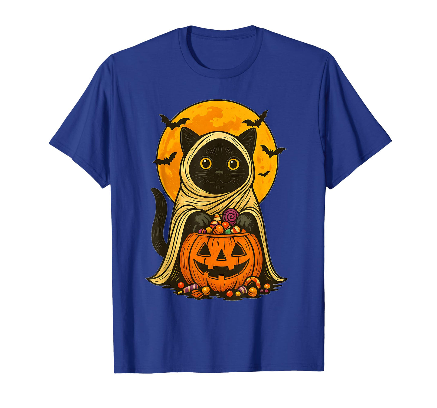Cat Halloween Spooky Trick or Treat T-Shirt
