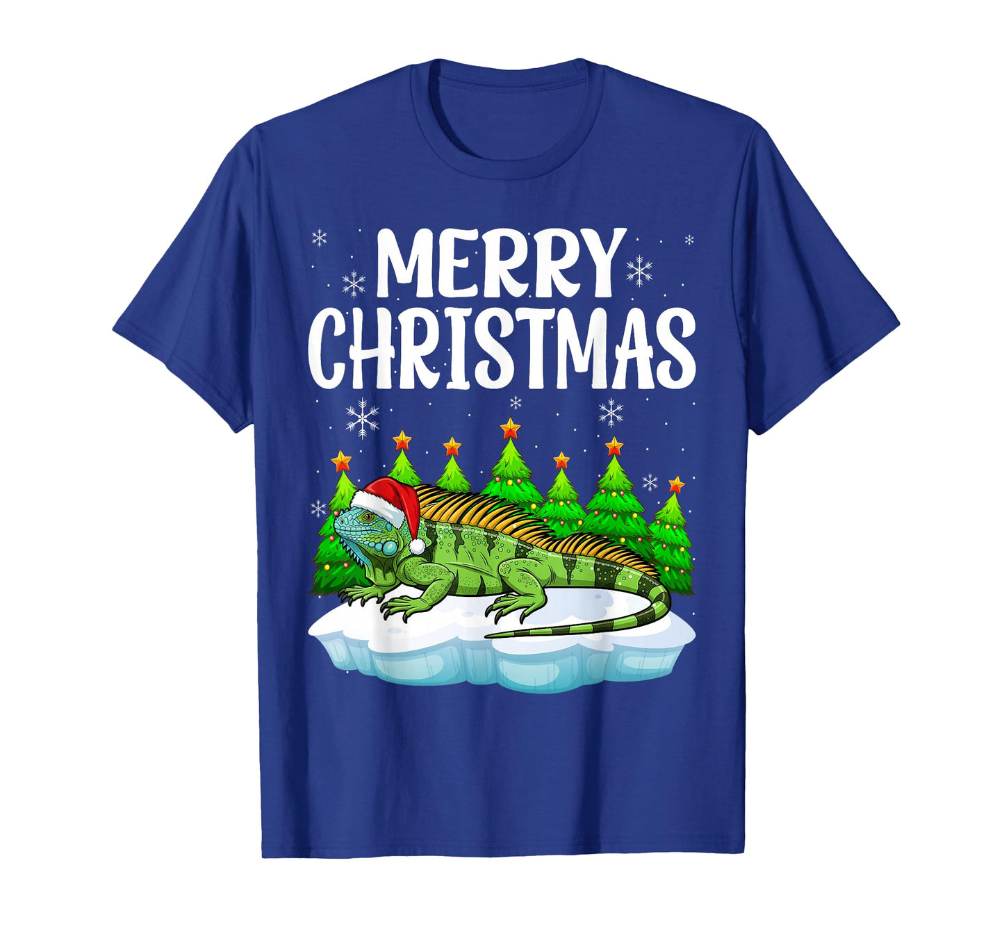 Funny Bearded Dragon Lizard Christmas Santa Hat T-Shirt