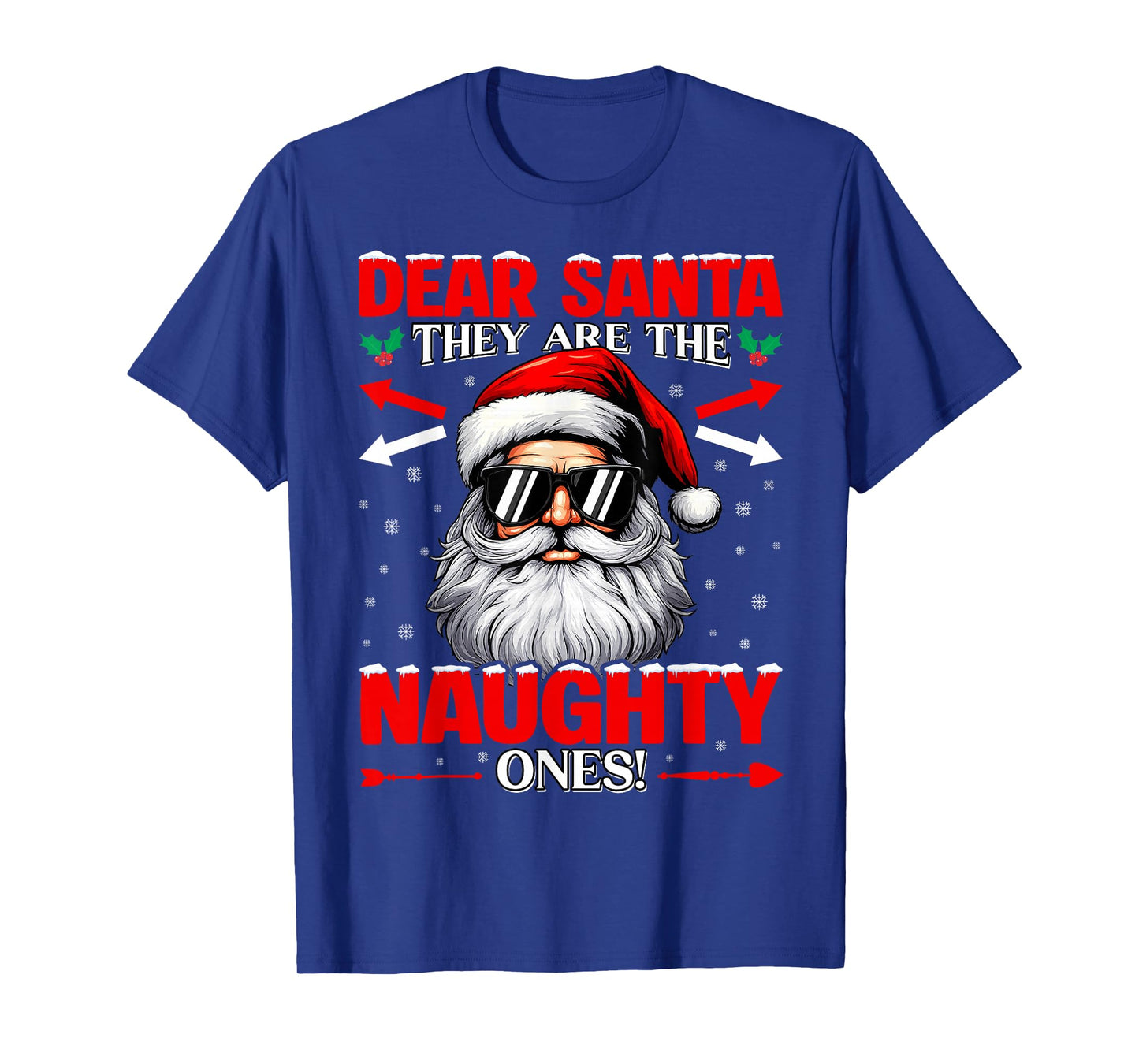 Dear Santa They are The Naughty One Christmas Xmas Men Boy T-Shirt