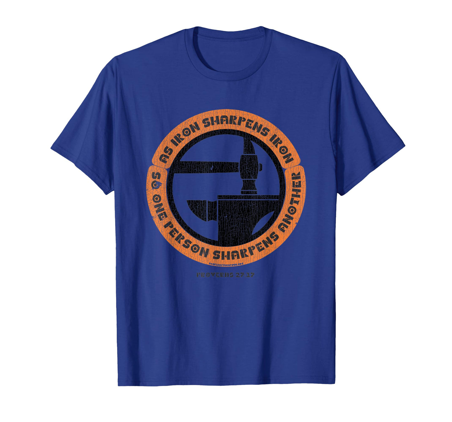 Vintage As Iron Sharpens Iron Christian T-Shirt