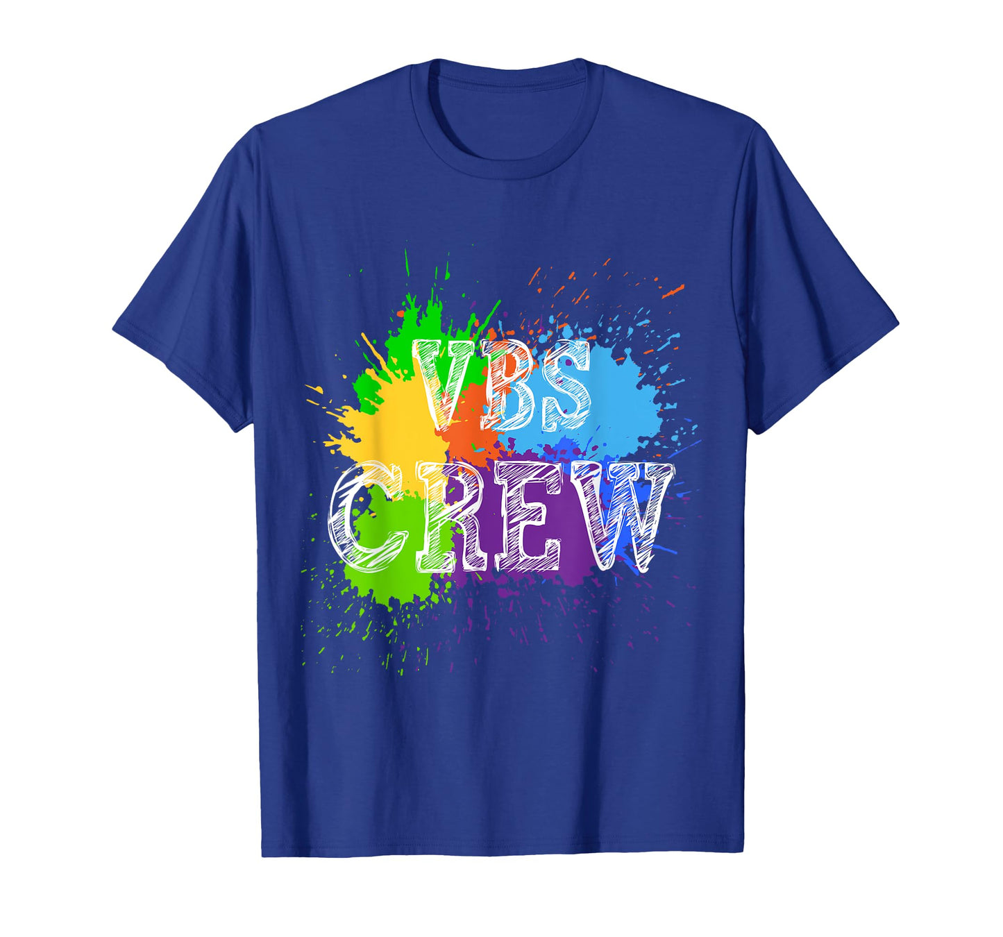 VBS Crew Design Paint Splatter Vacation Bible School Apparel T-Shirt