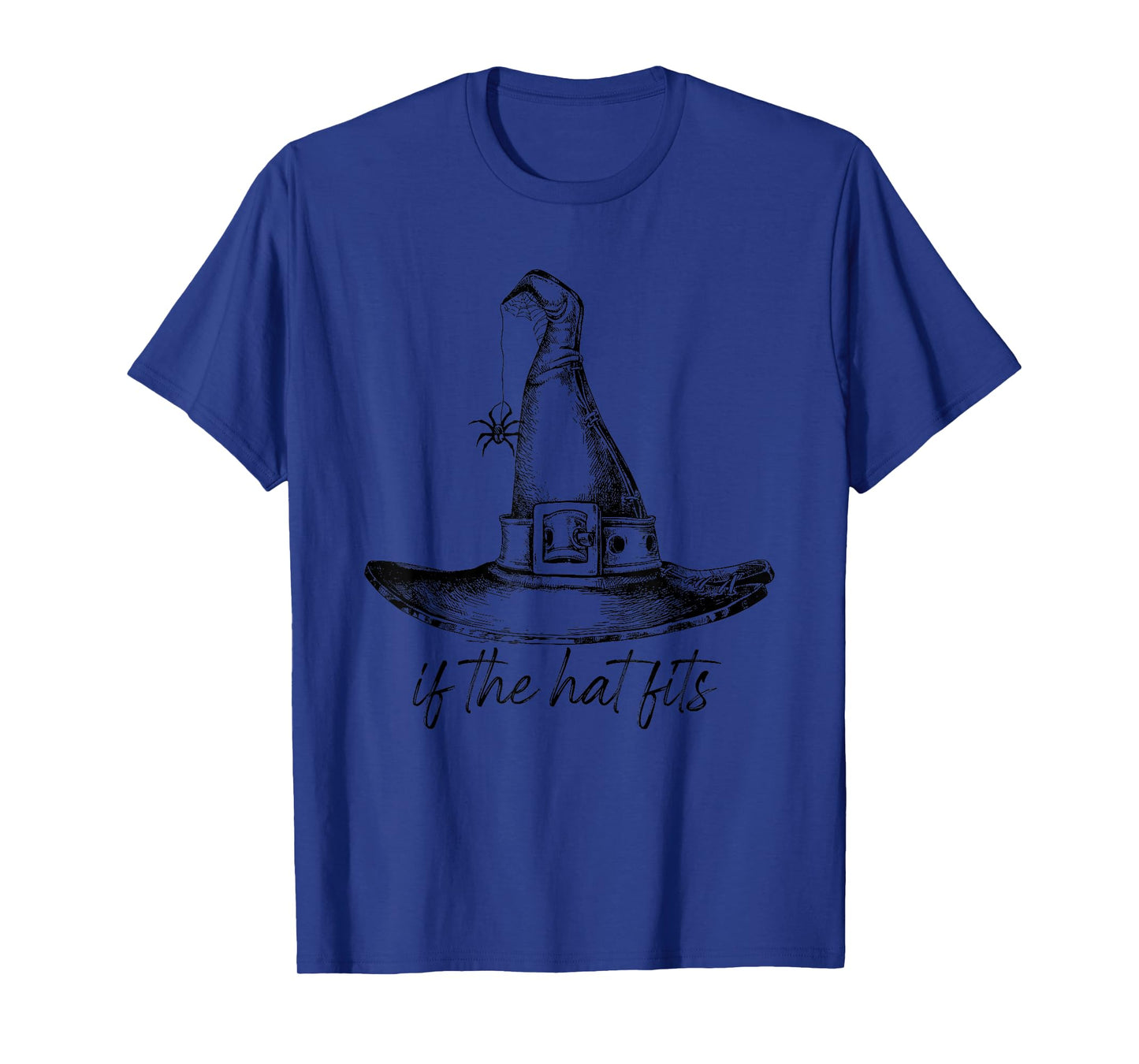 If The Hat Fits, Retro Witches Hat Halloween T-Shirt