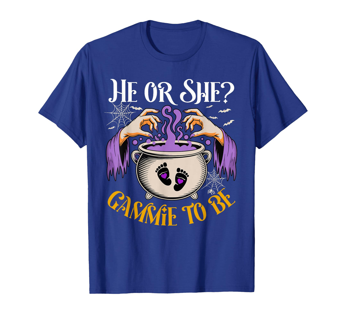 He Or She Gammie to Be Baby Reveal Halloween Costume T-Shirt